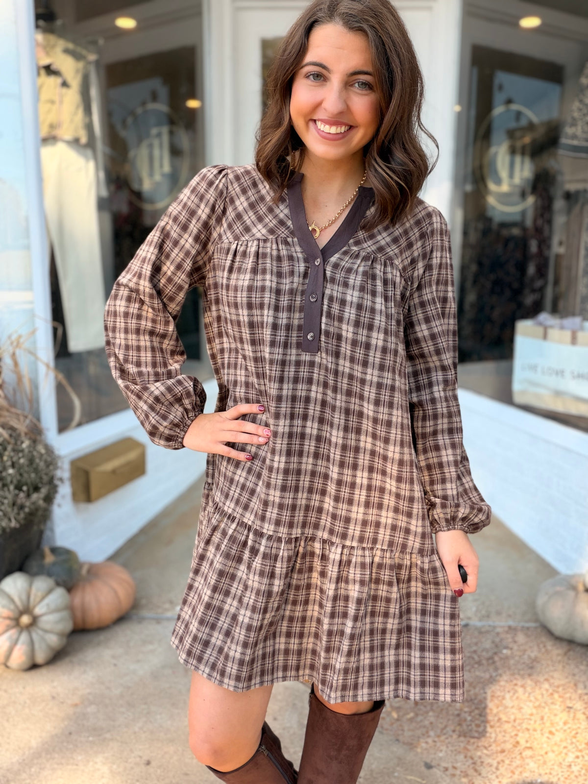 Fireside Flannel Dress