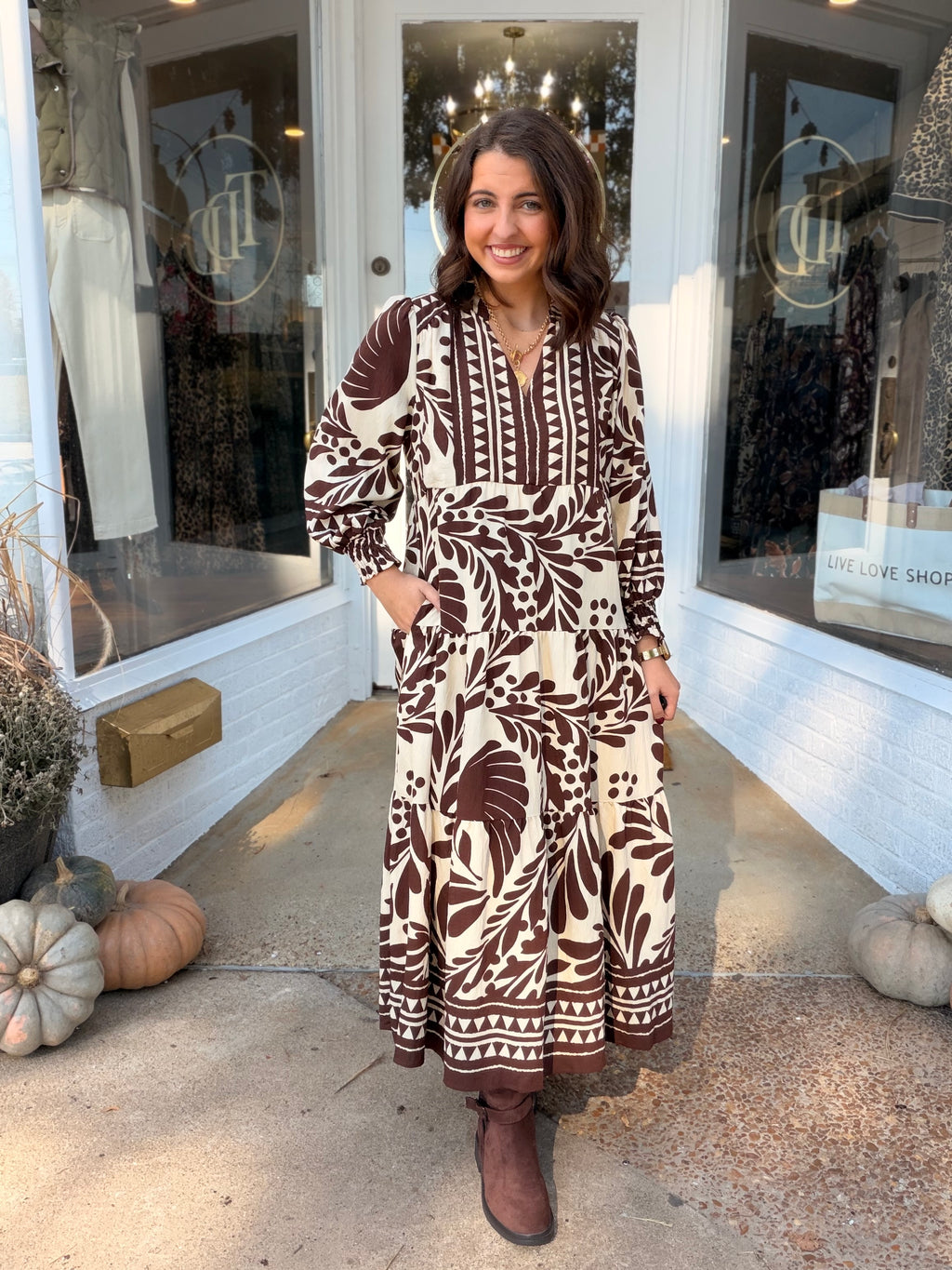 Charlotte Dress- Cocoa