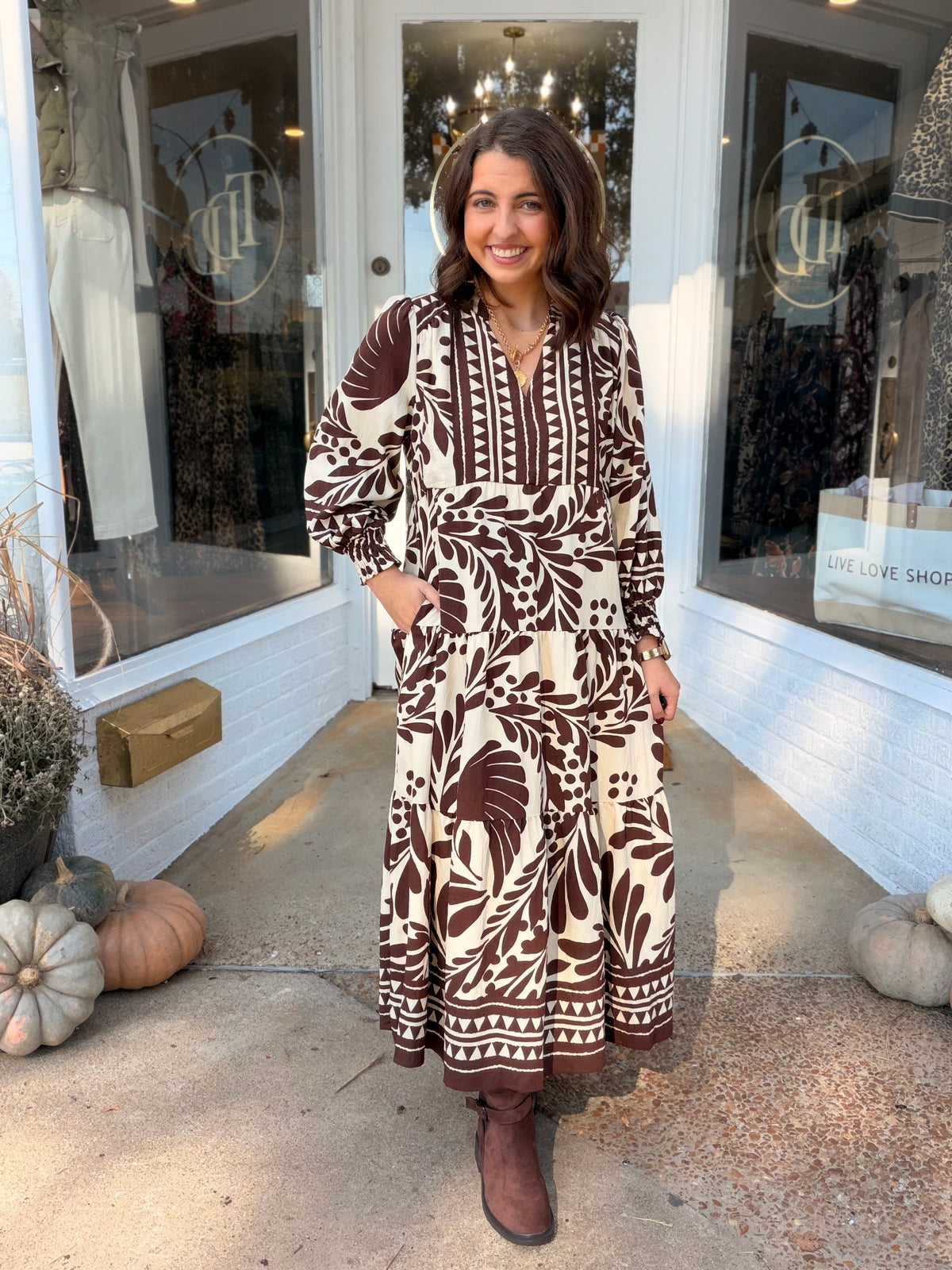 Charlotte Dress- Cocoa