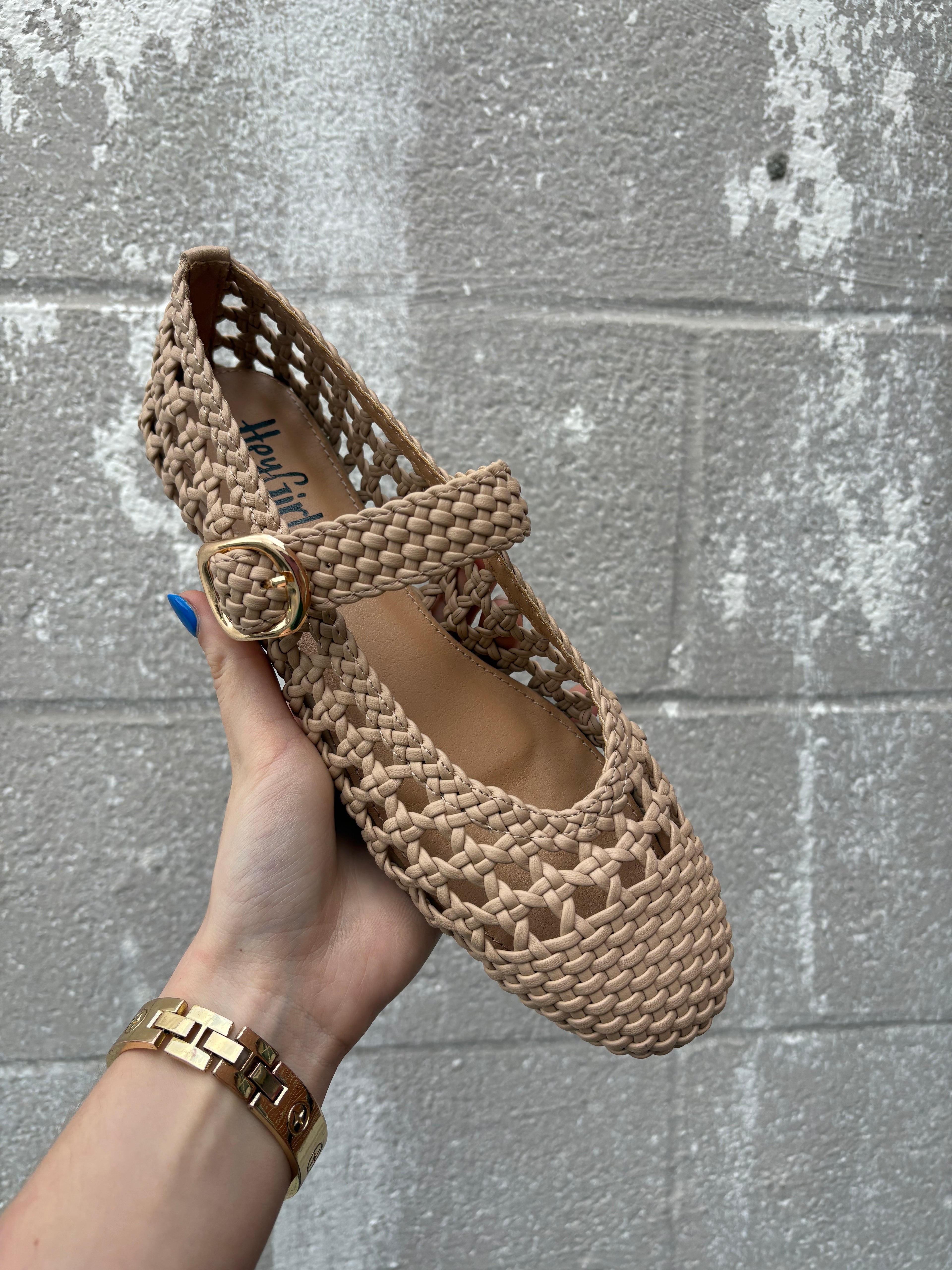 Corkys Mixed Feelings Camel Mary Janes