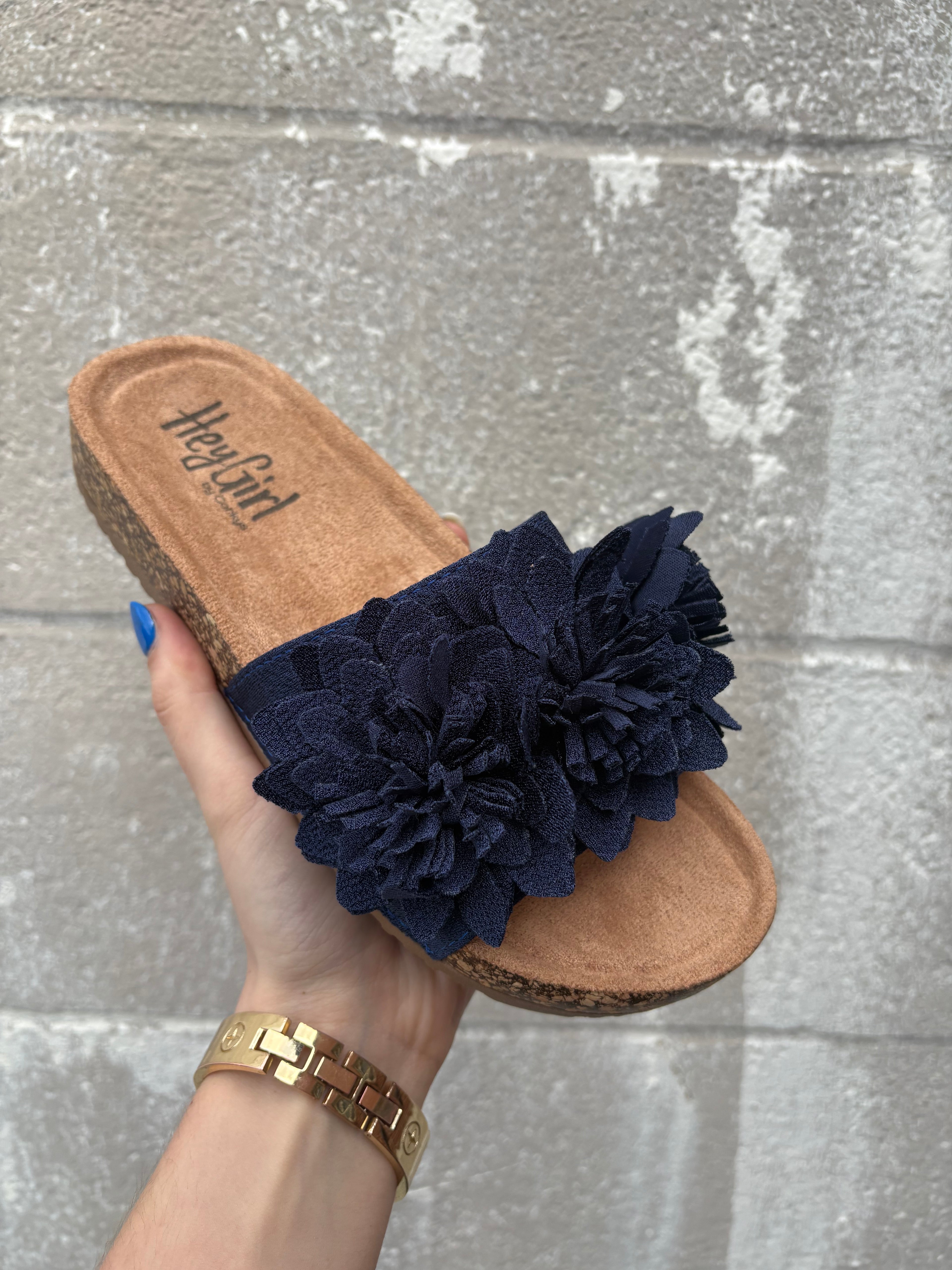 Corkys Wild Child Flats-Navy