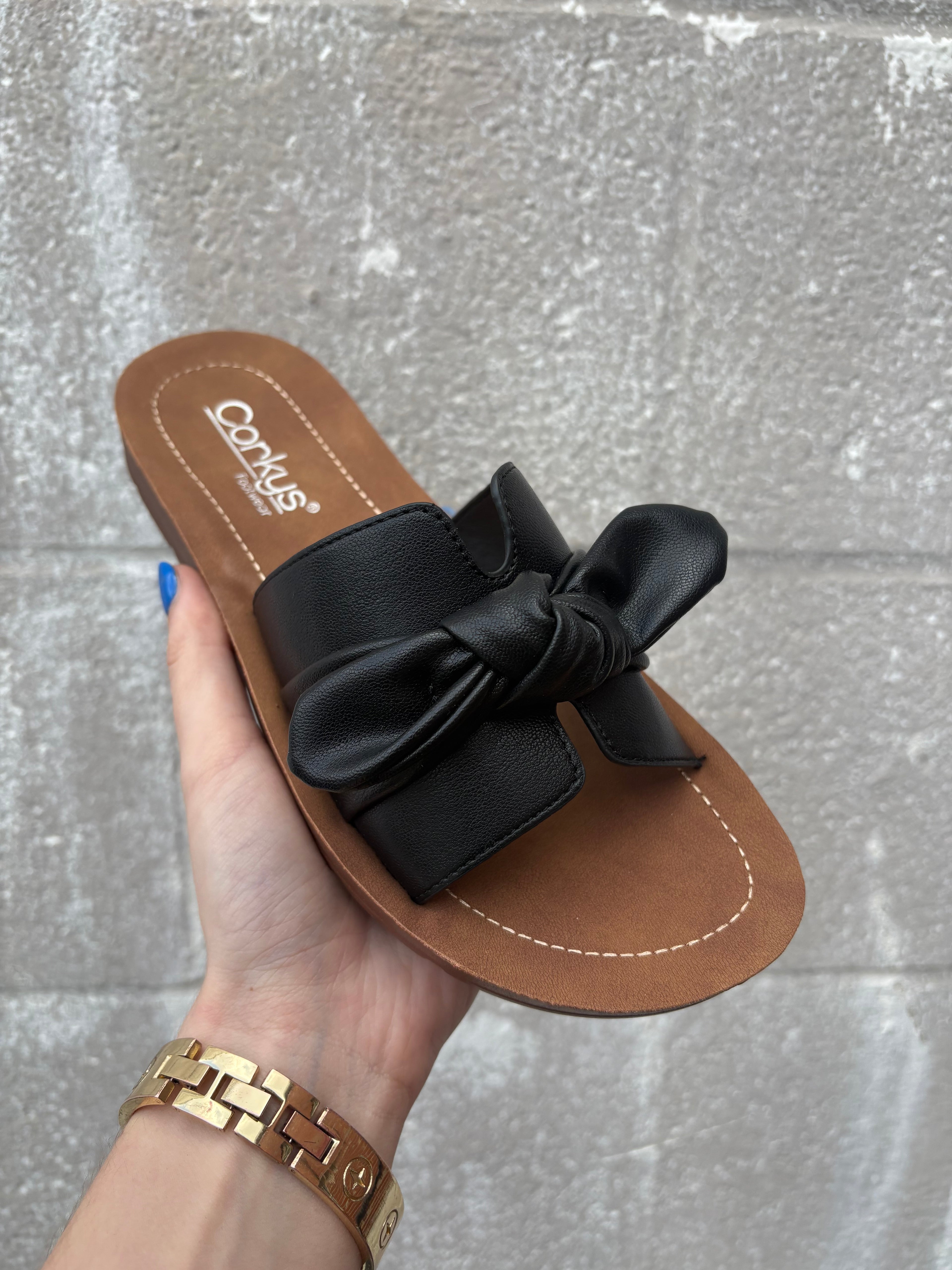 Corkys Too Cute Flats- Black