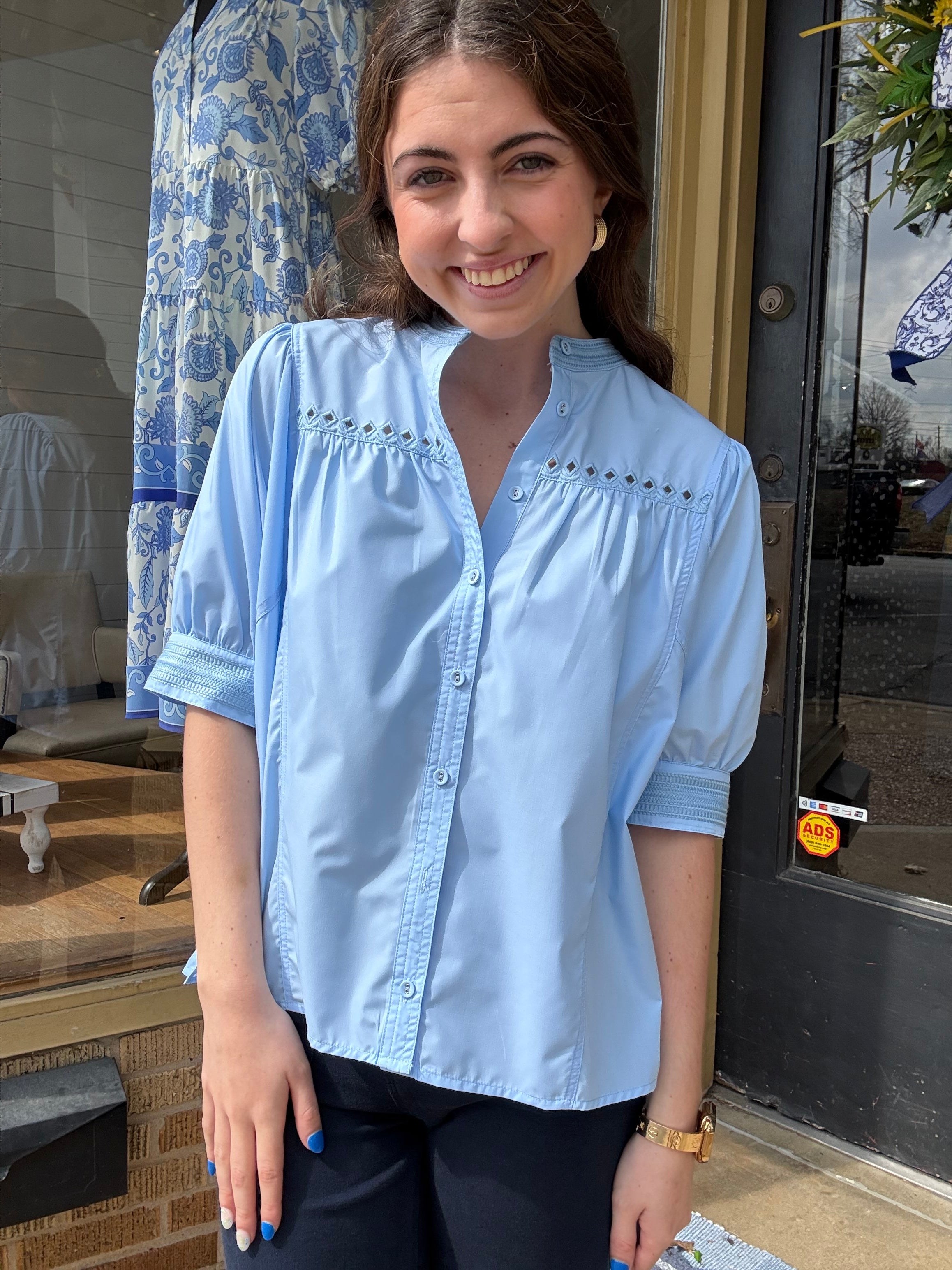 Light Blue Button Up