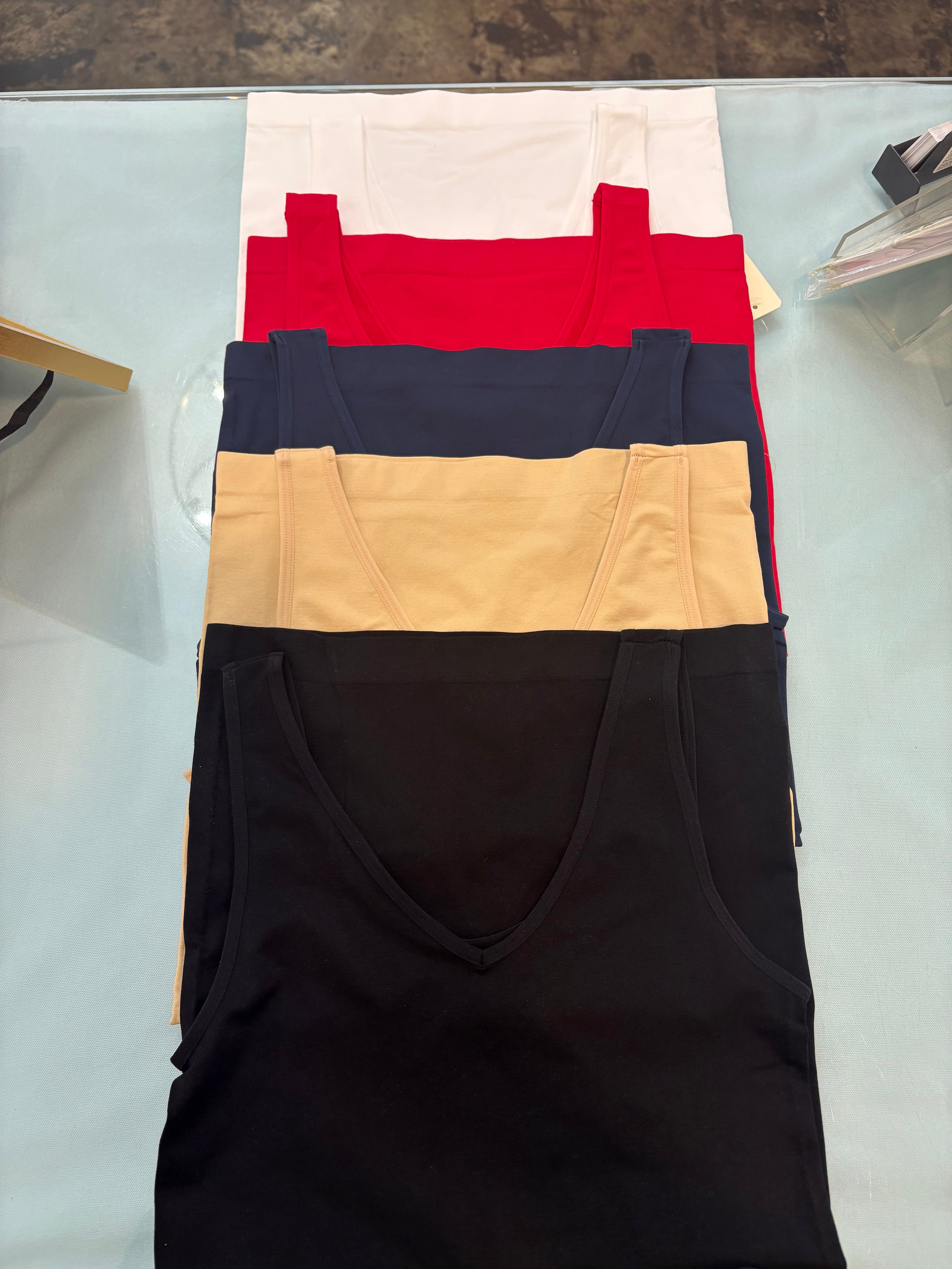 Seamless U or V Neck Tank