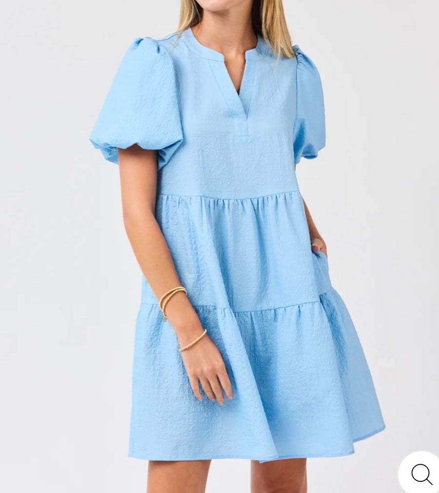 Mary Square Kinsley Light Blue Dress