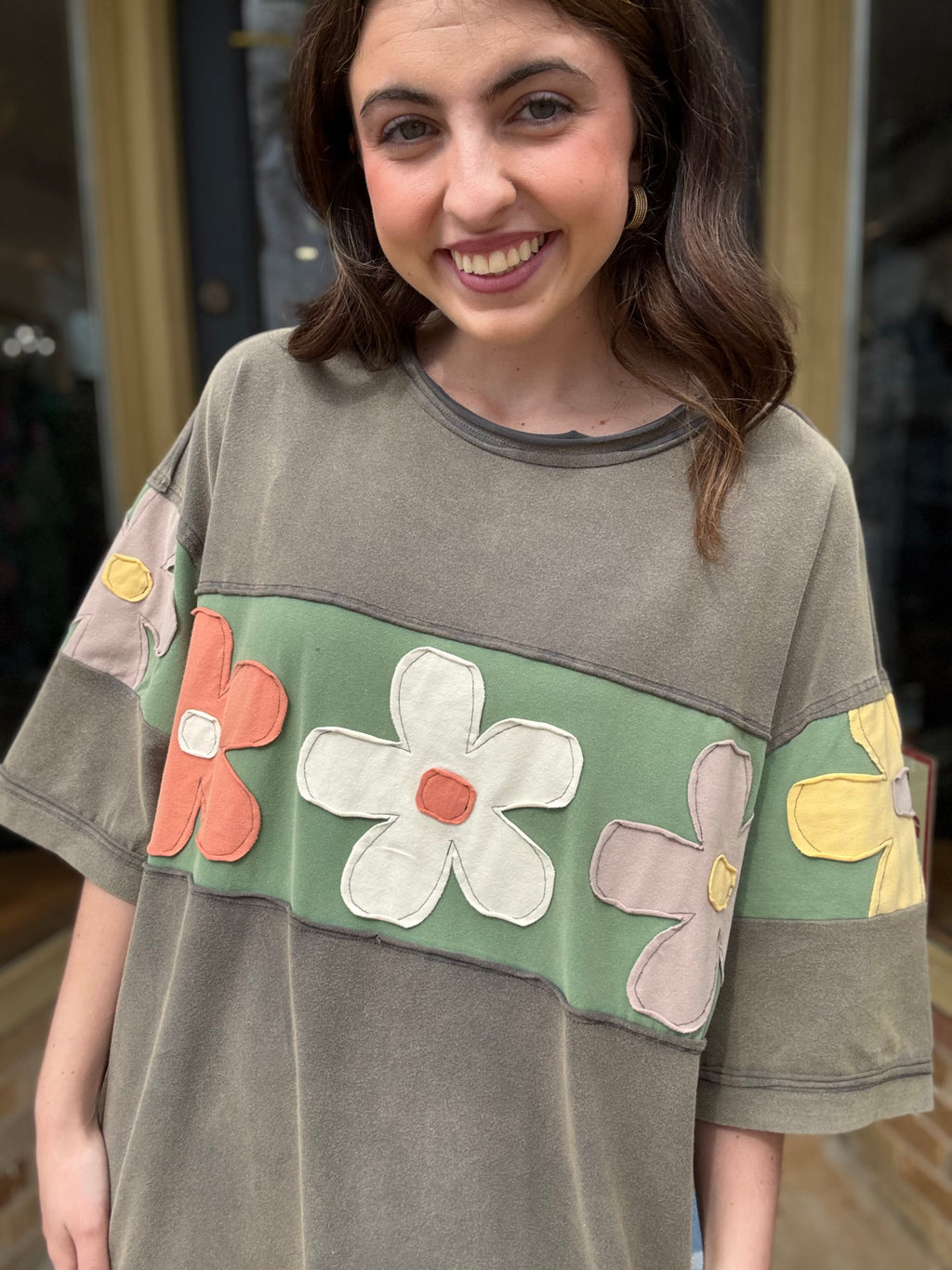 Ash Flower Patch Dress