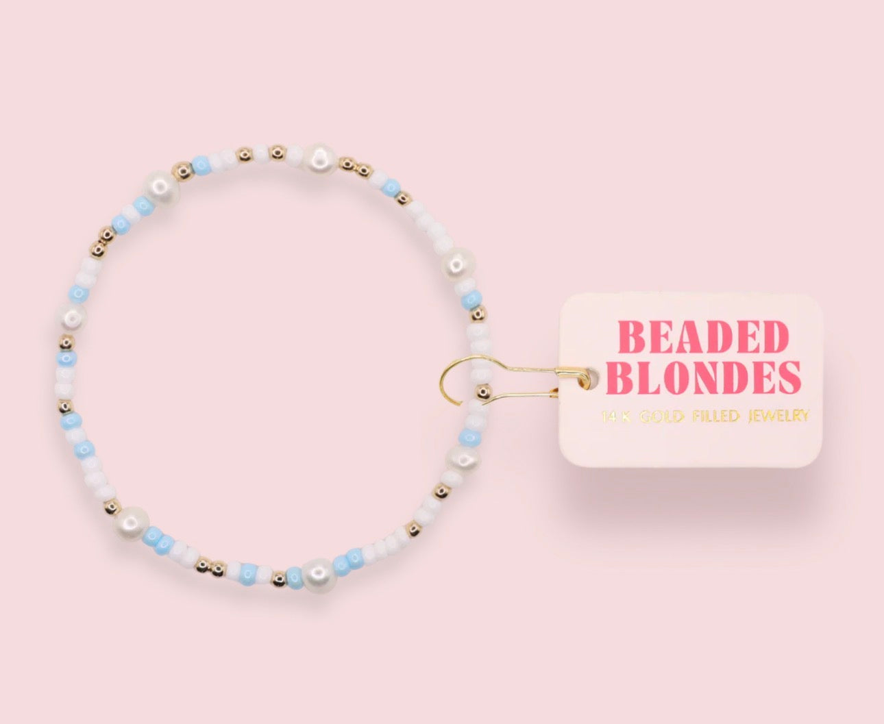 Blue Pearl Sprinkle Bracelet