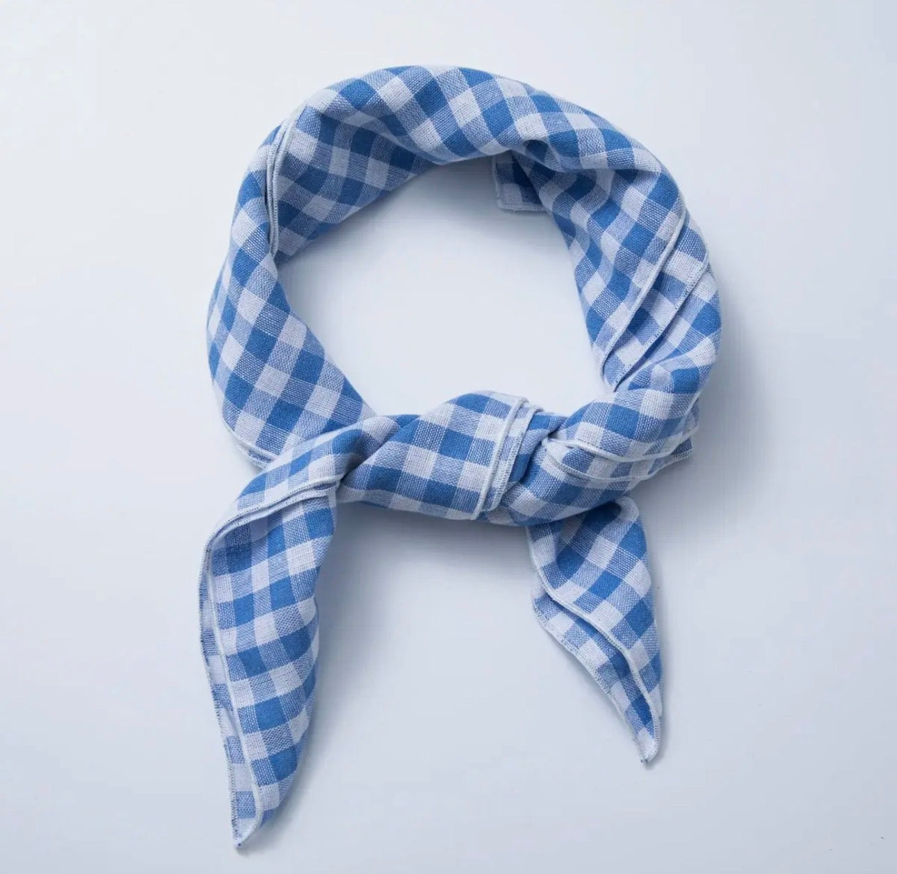 Gingham Bandana Scarf