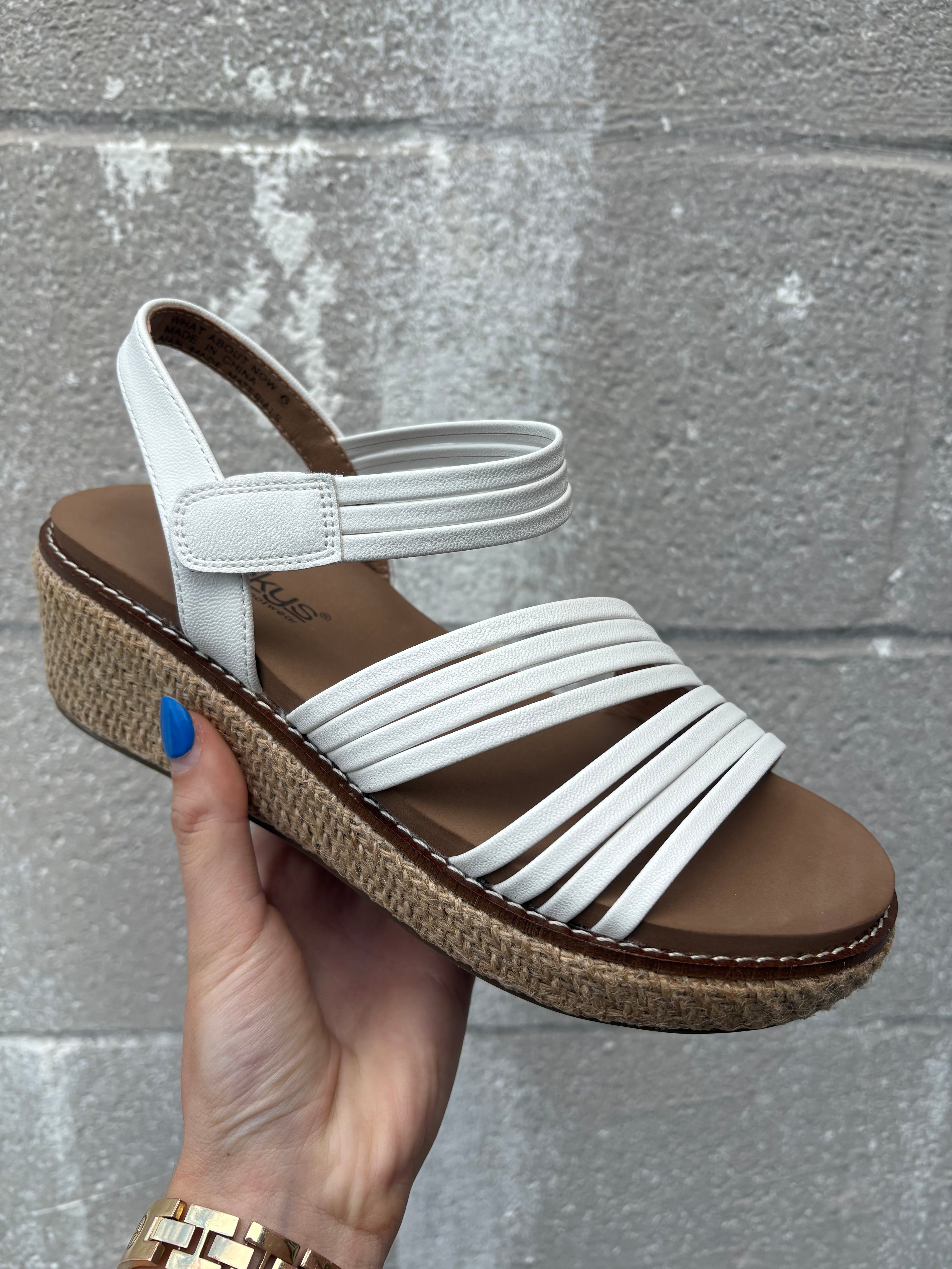 Corkys What About Now Wedge- White