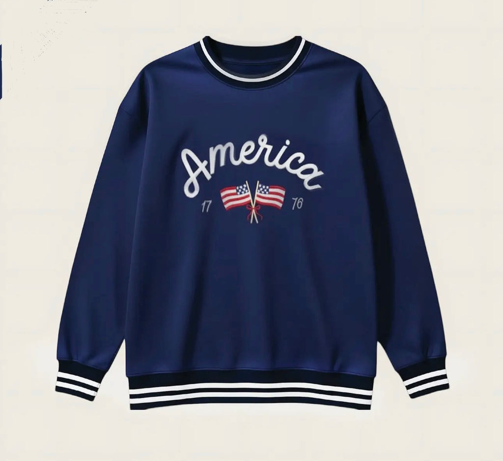 Oversized America Crewneck