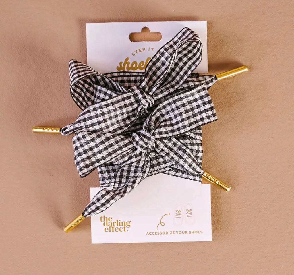 Gingham Shoelaces