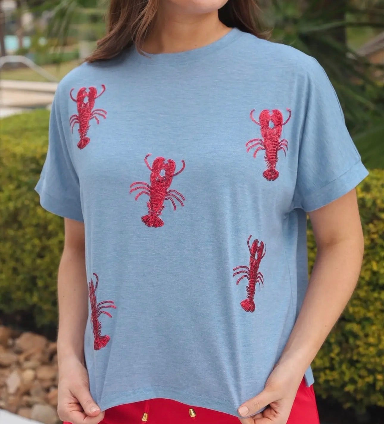 Lobster Shack Sequin Top