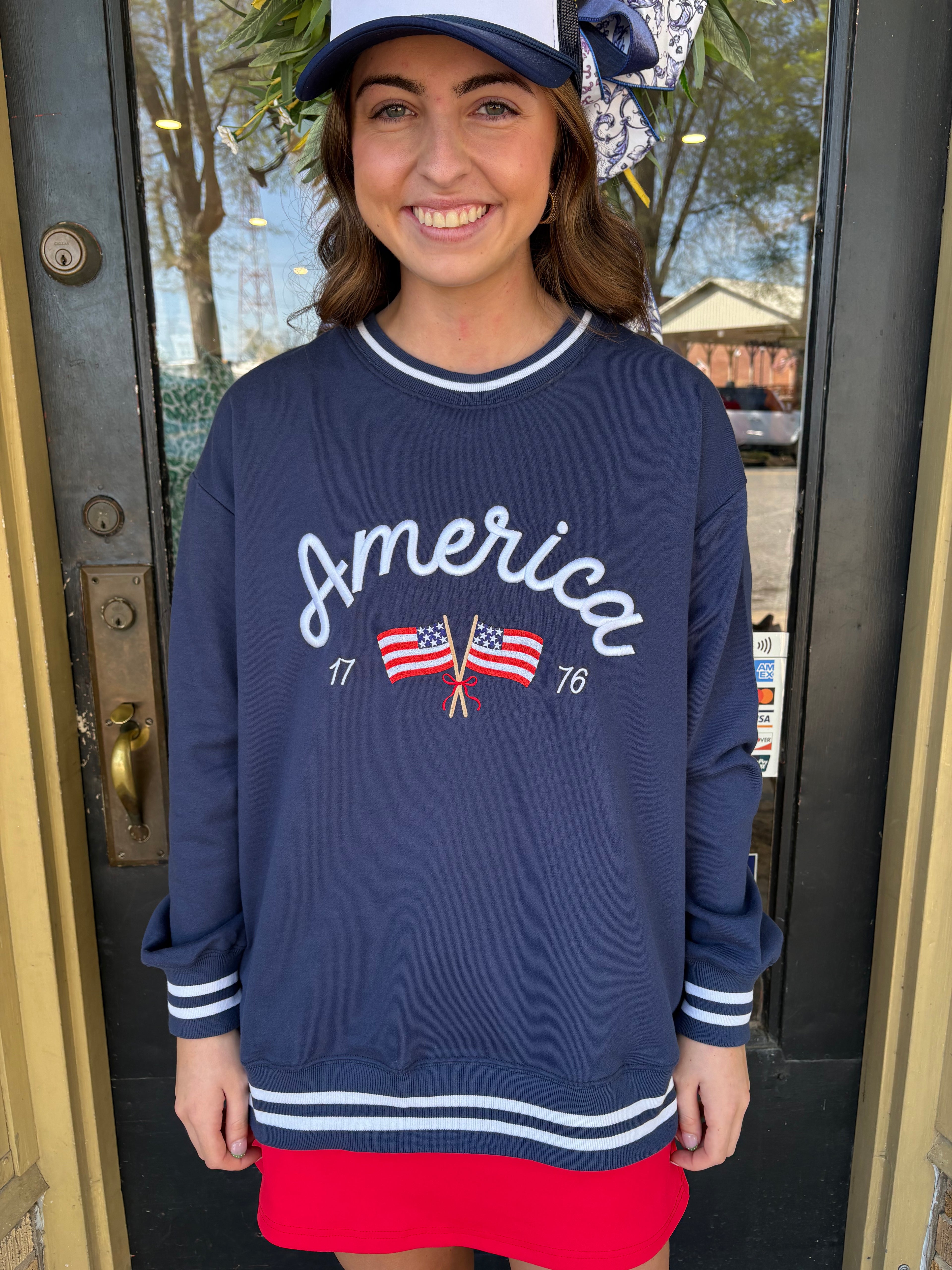 Oversized America Crewneck