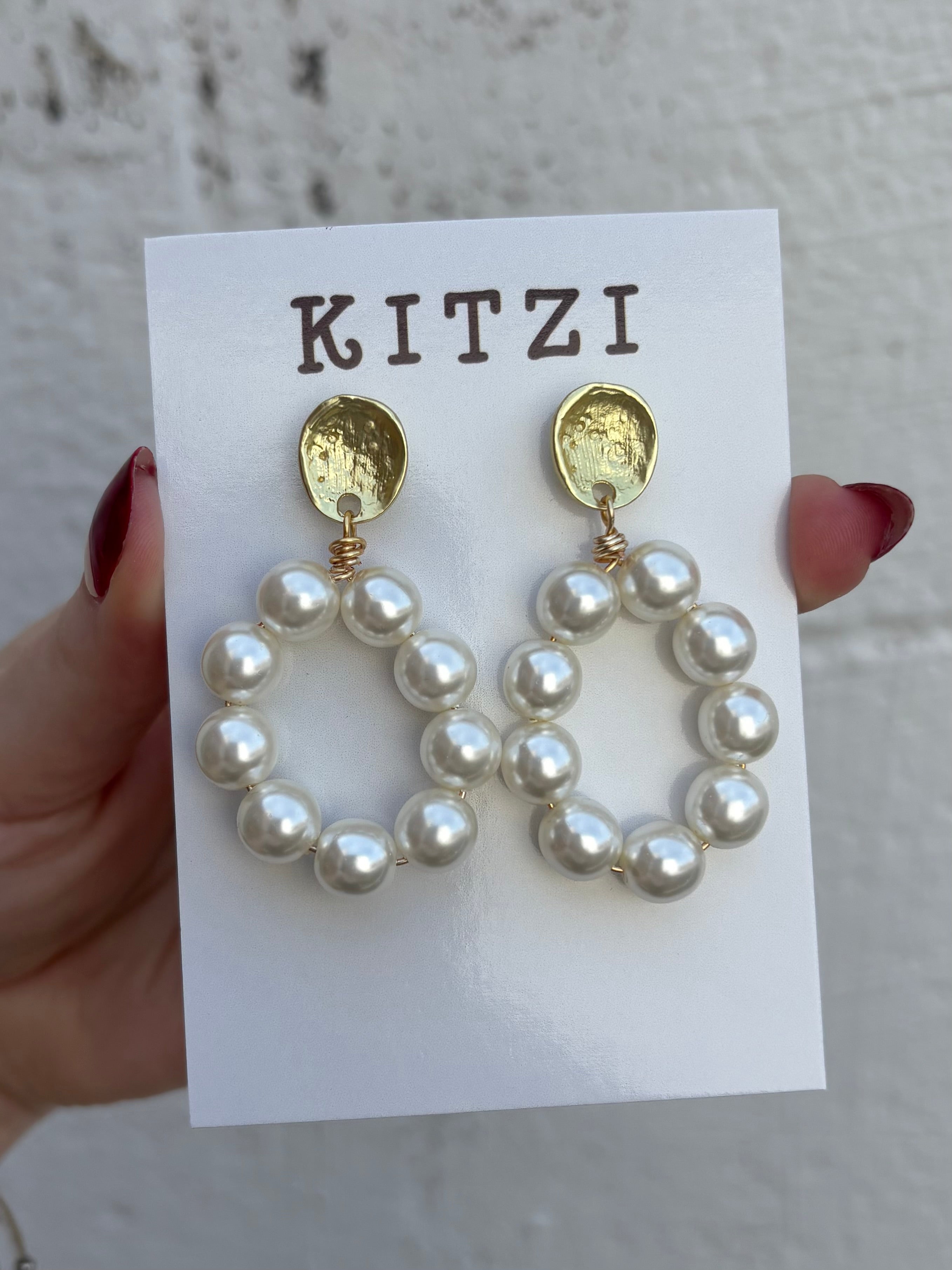 Pearl Loops Earrings