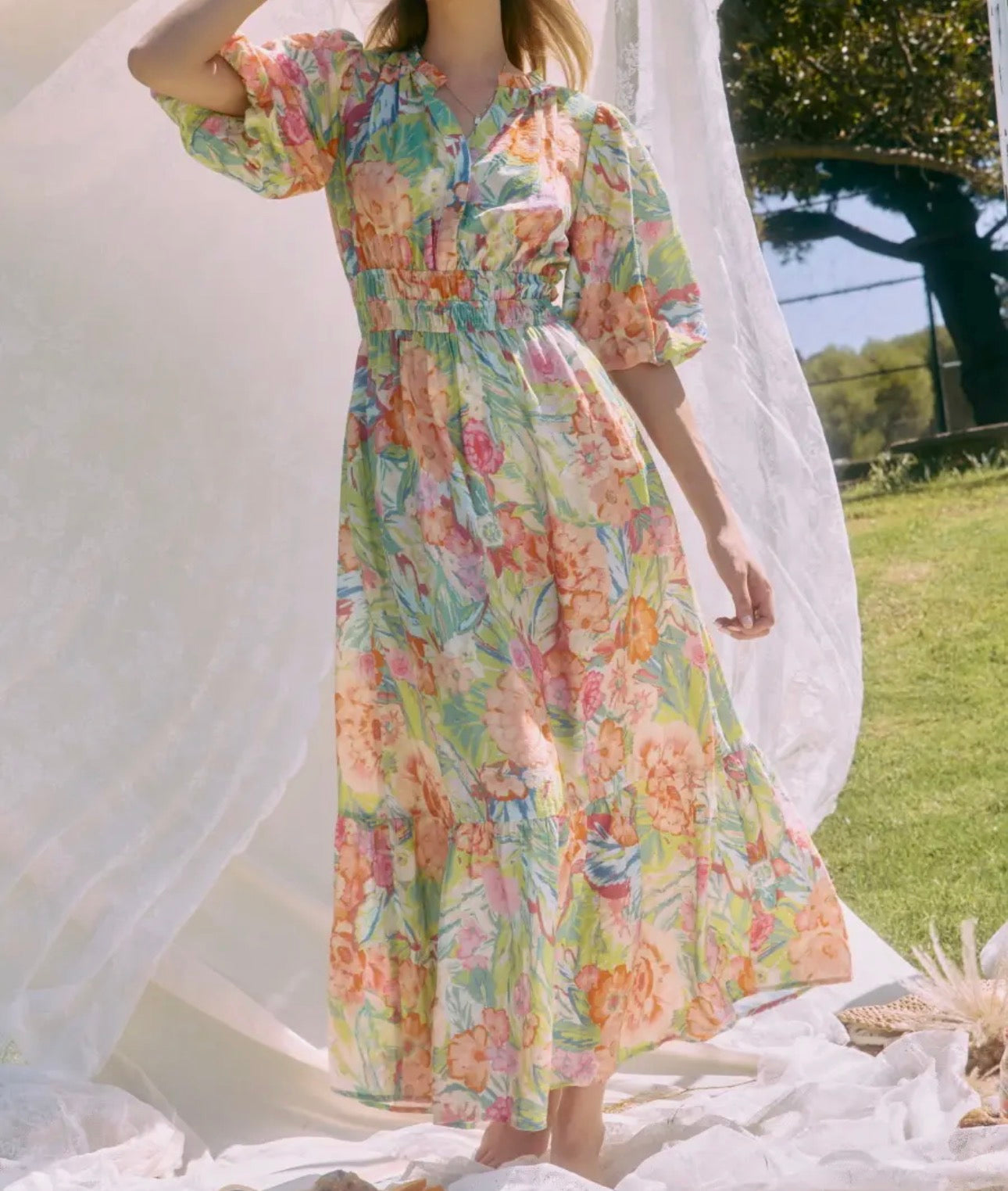 Garden Party Floral Dress