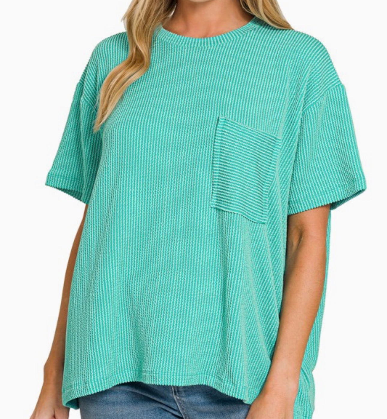 Ribbed Pocket Tee