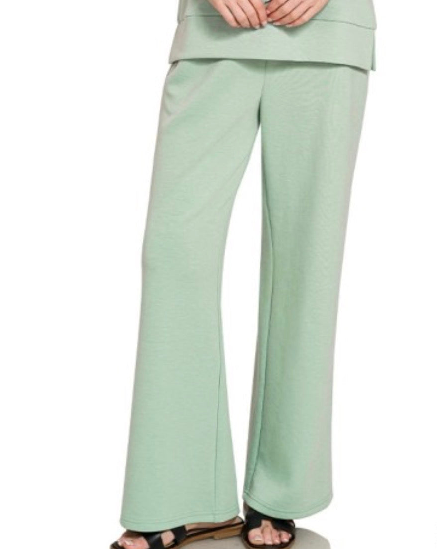 Plus Dusty Green Scuba Pants