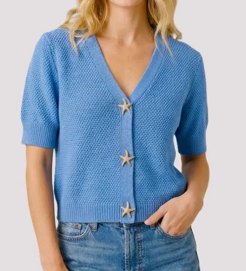Blue Star Fish Cardigan