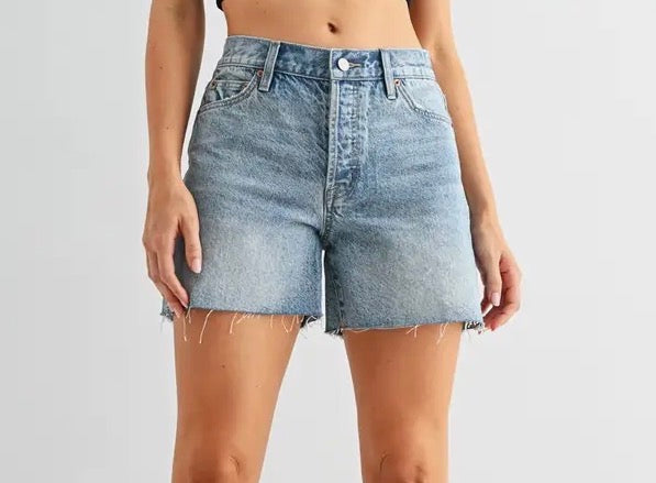 Mica Denim Raw Hem Shorts