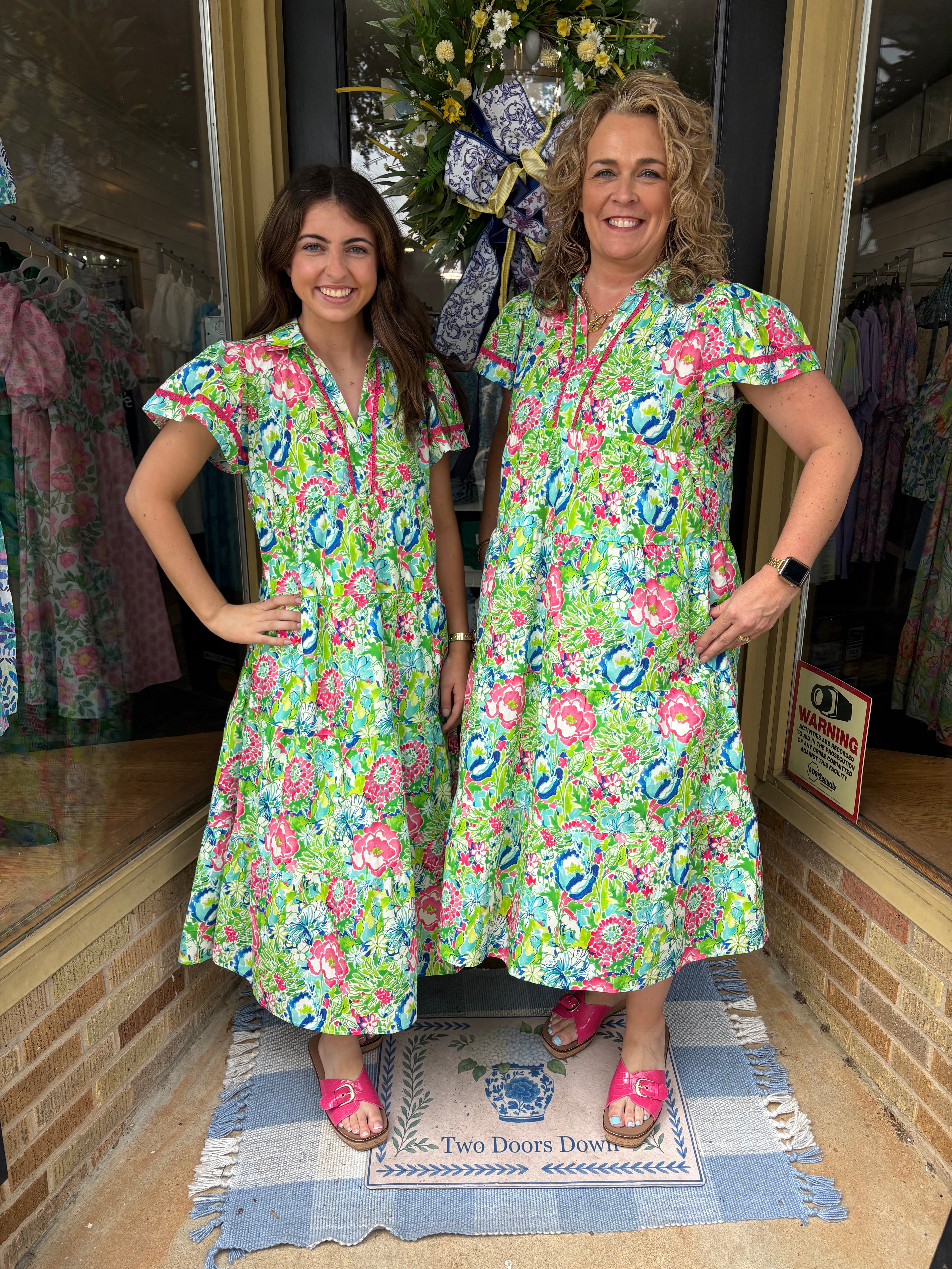 Color Pop Garden Midi Dress