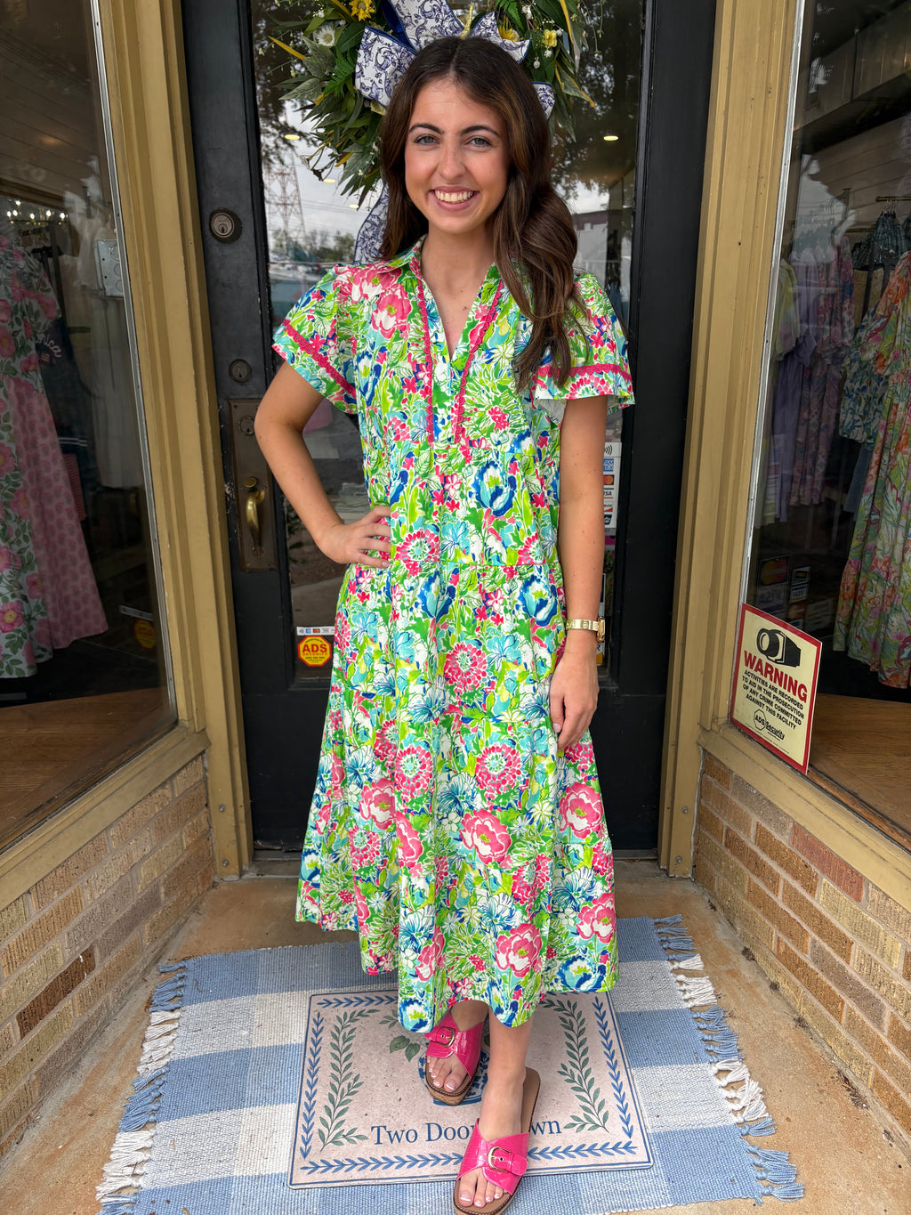 Color Pop Garden Midi Dress