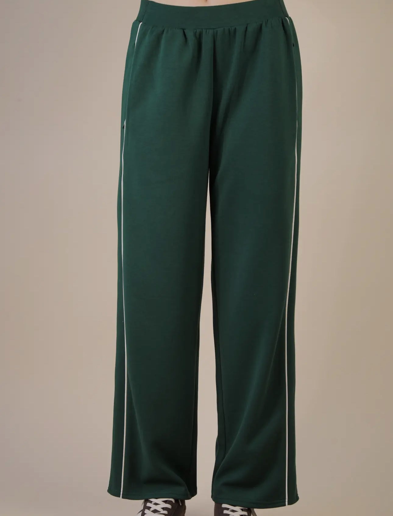 Green Casual Set Sweat Pants