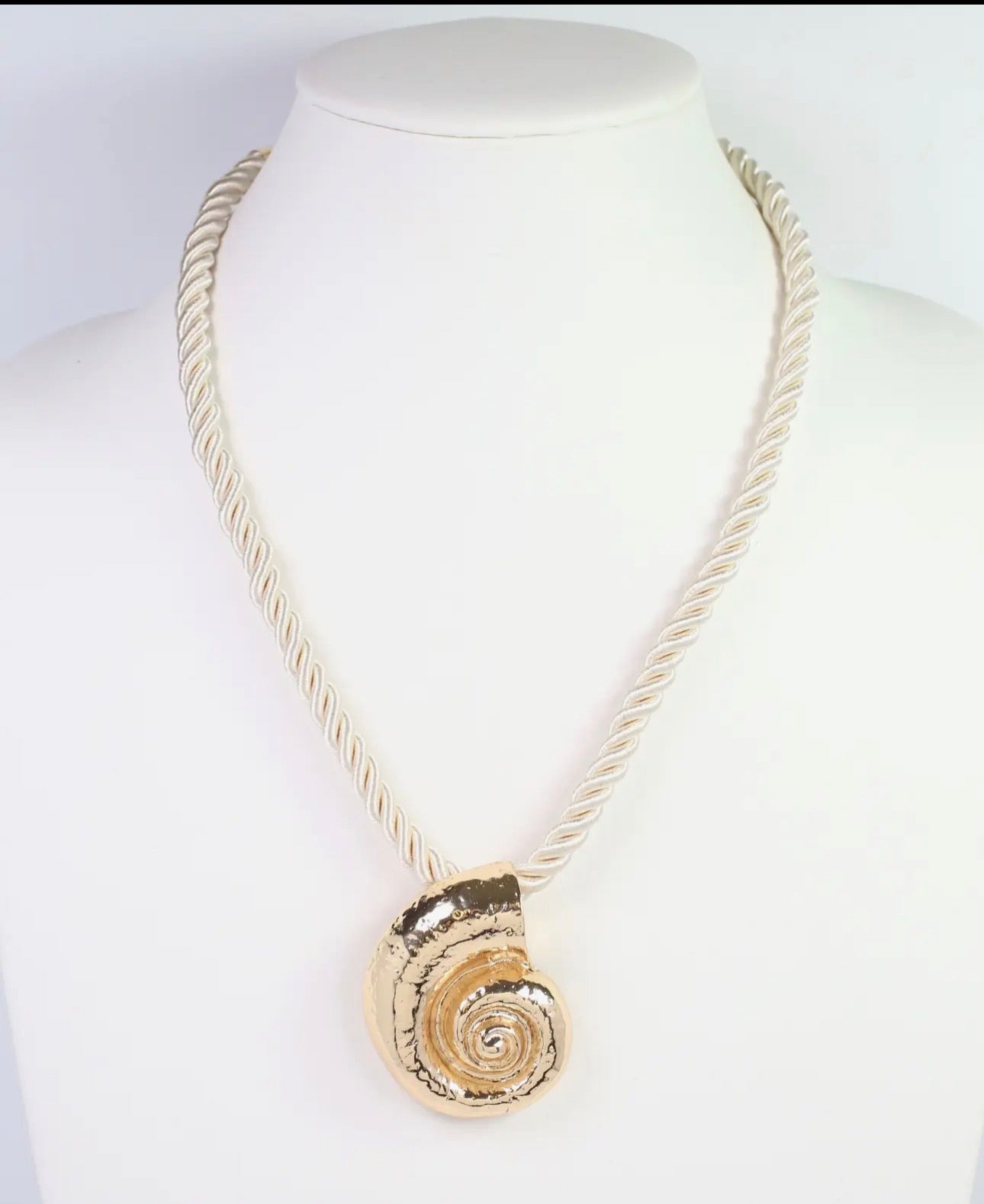Nautilus Shell Cord Necklace