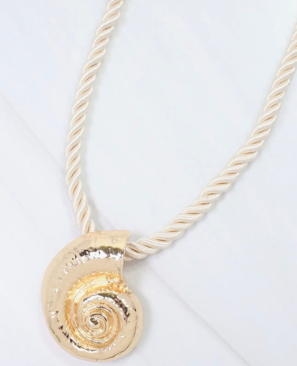 Nautilus Shell Cord Necklace