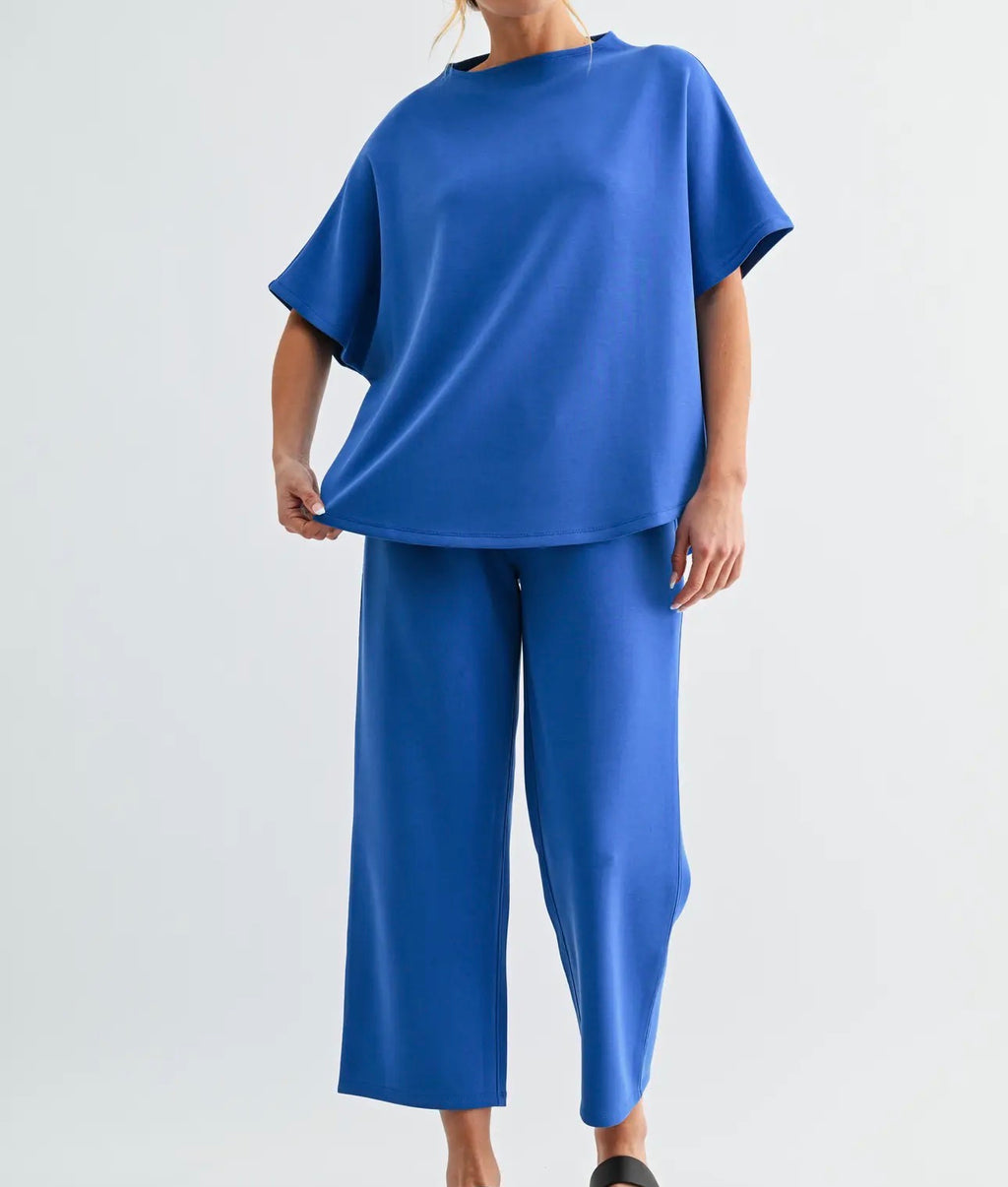 Blue Tide Crop Pants