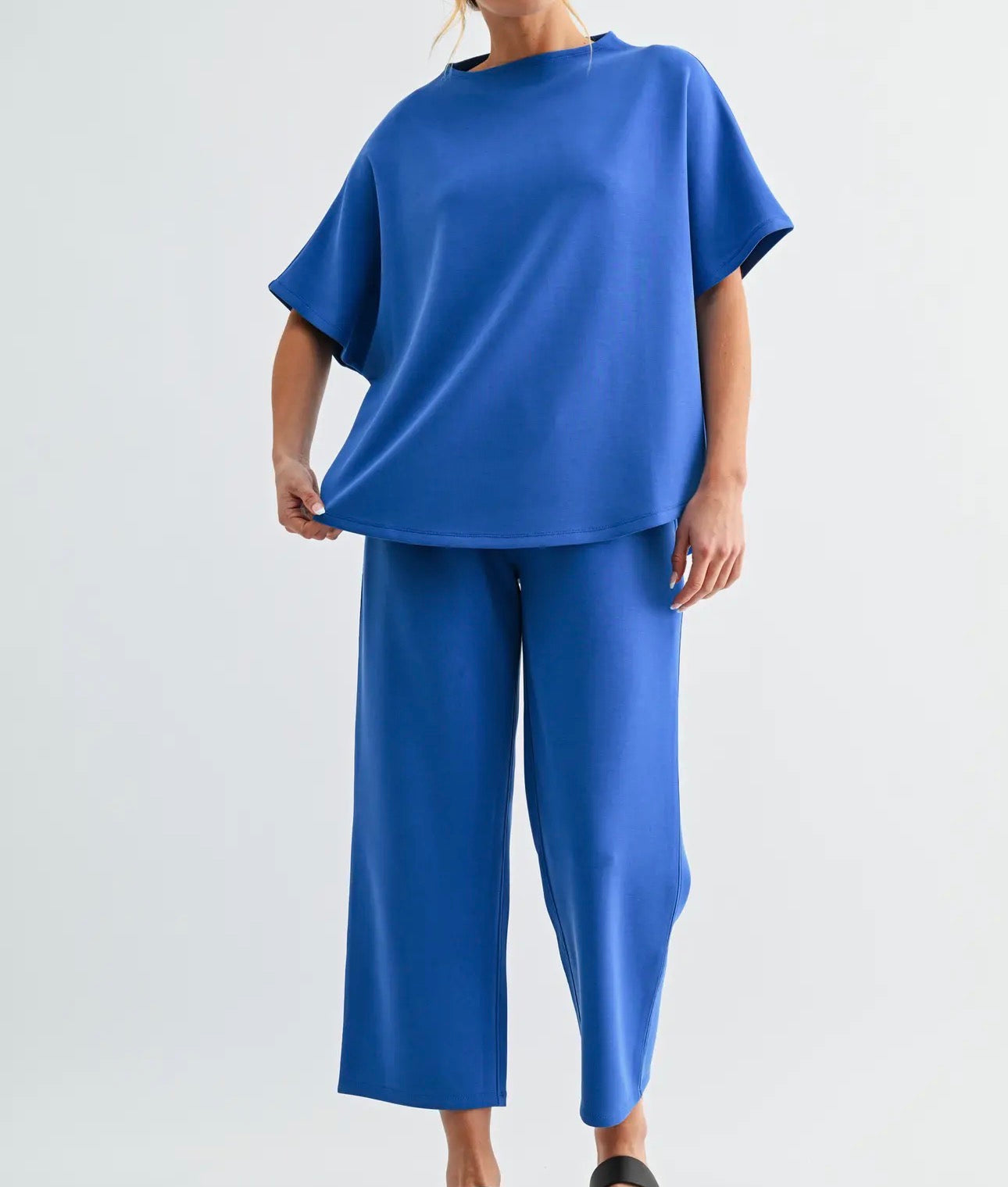 Blue Tide Crop Pants