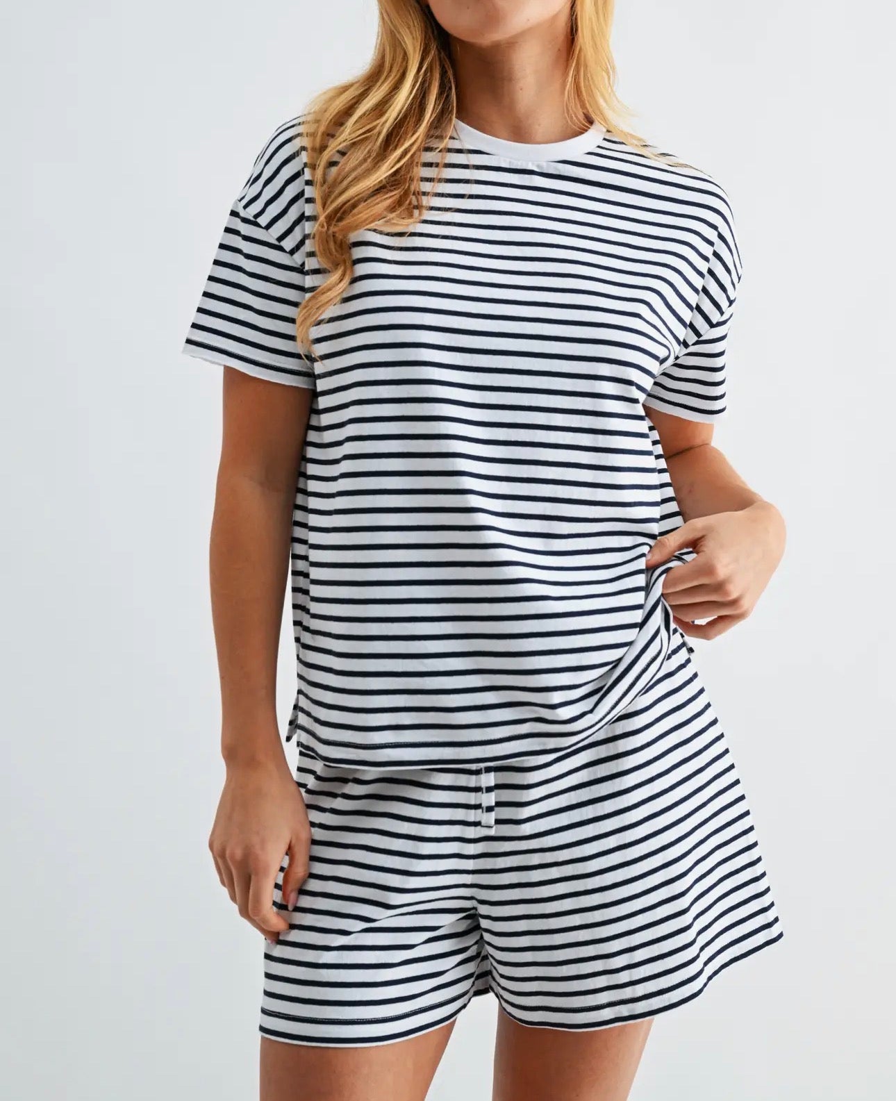 Navy Marina Set Top