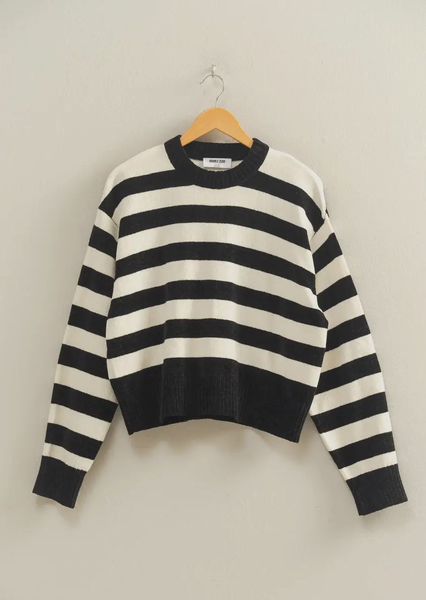 Black Striped Sweater