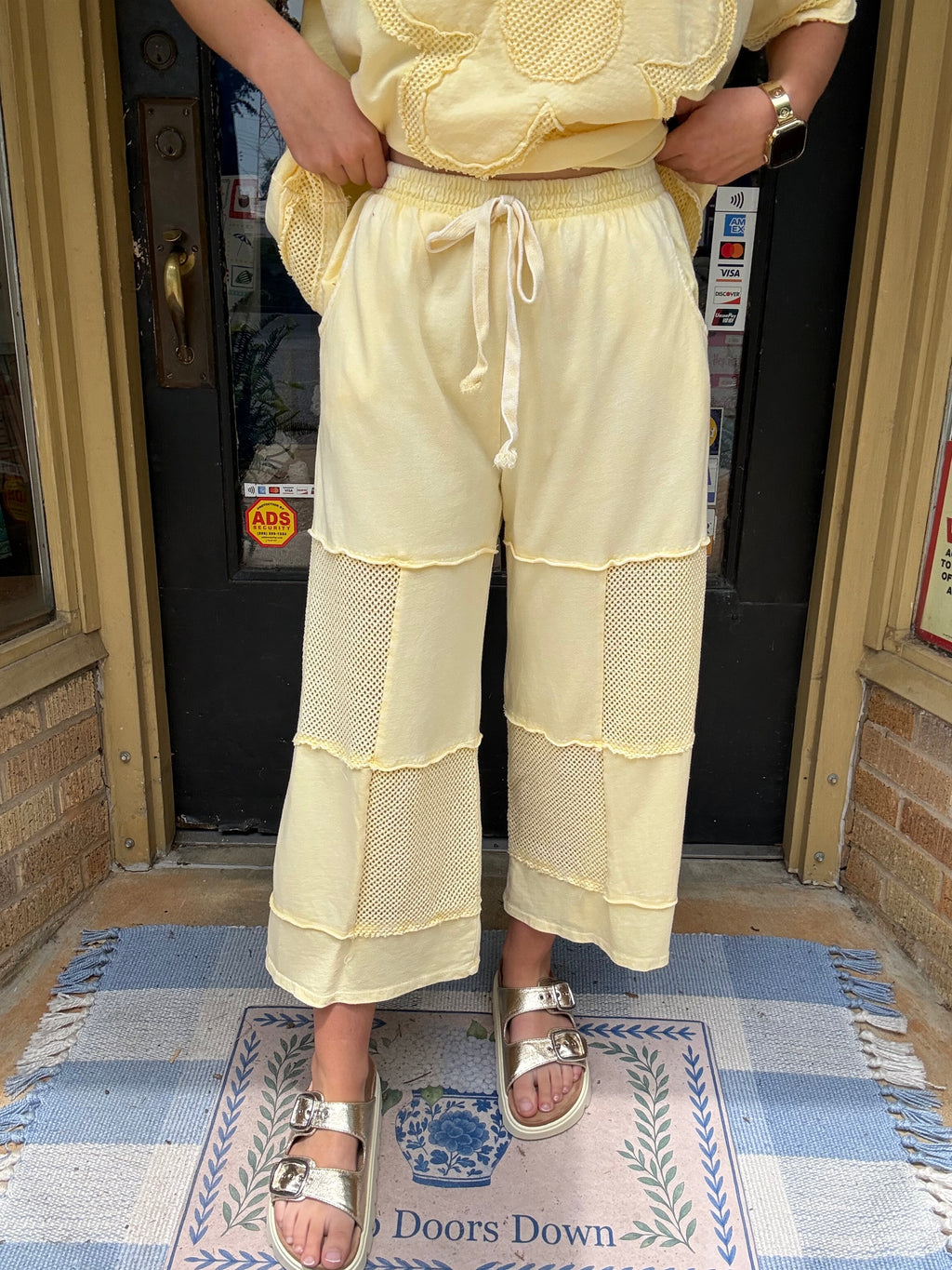 Butter Mesh Crop Pants