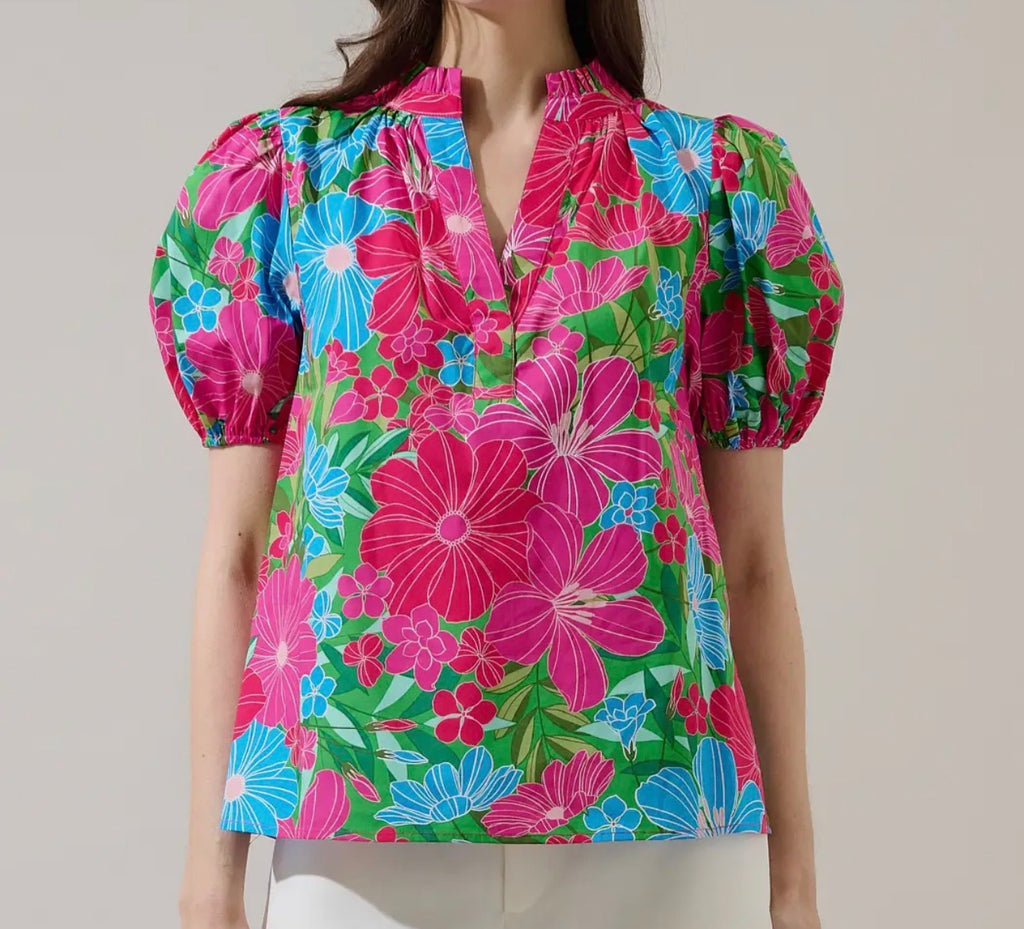 Pink Josy Floral Top