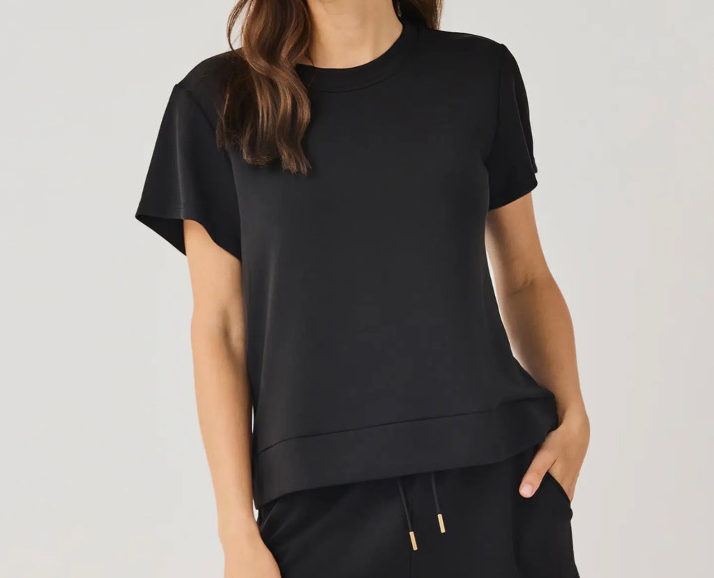 Mary Square Mckenzie Top- Black