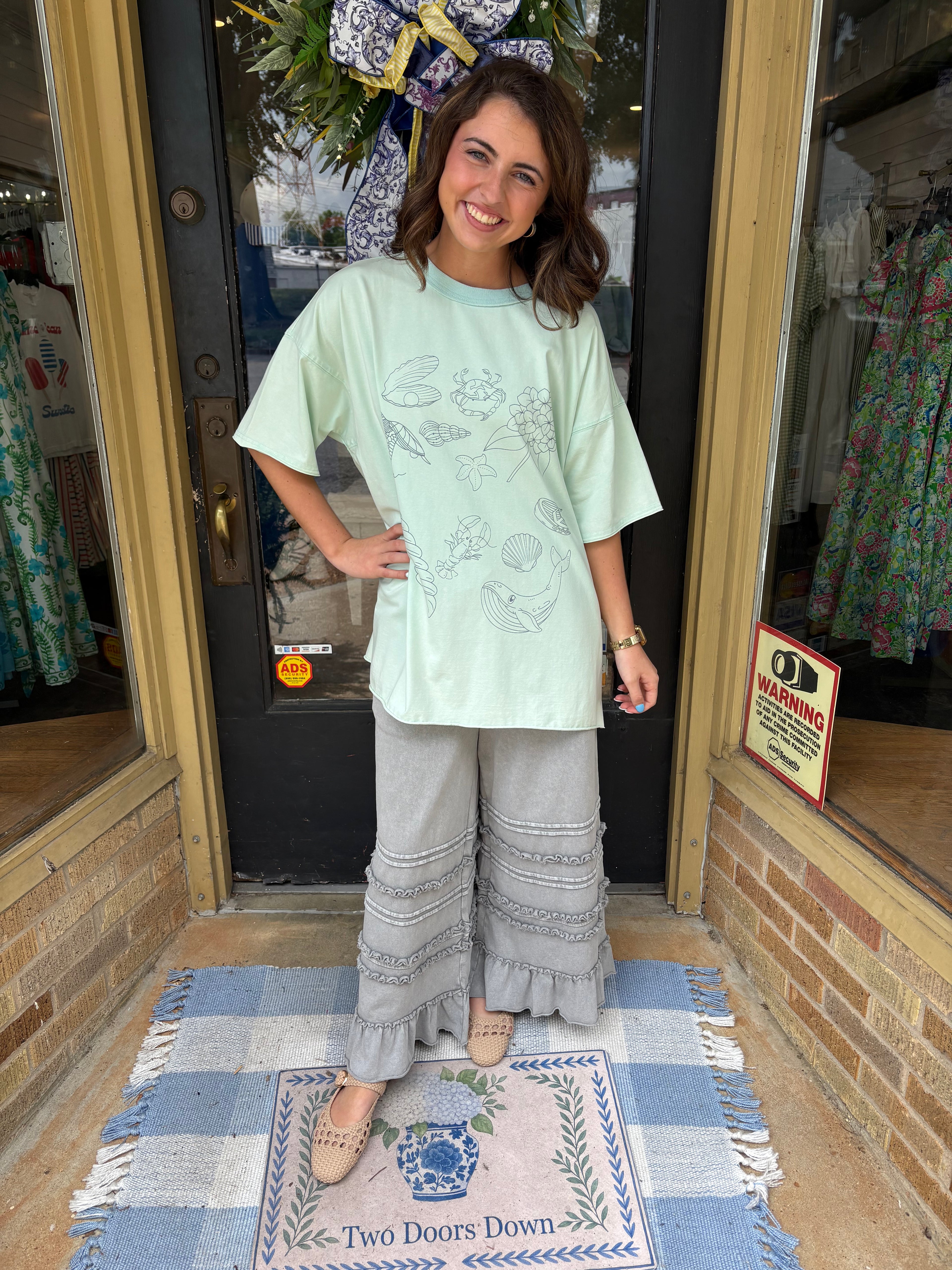 Mint Sea Sketch Tee