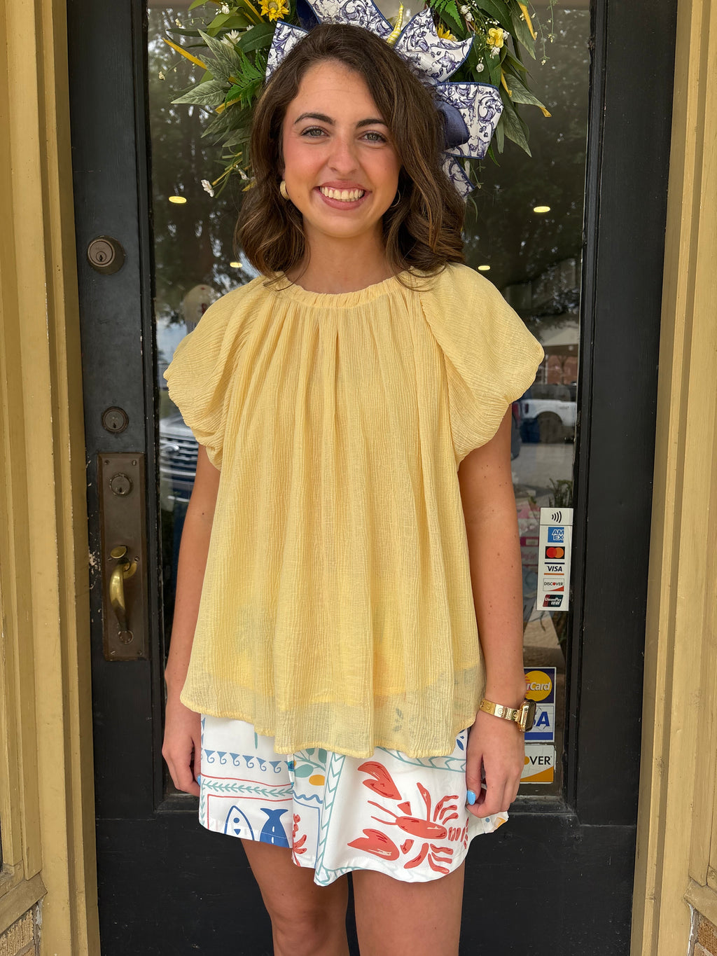 Sunny Side Flutter Top