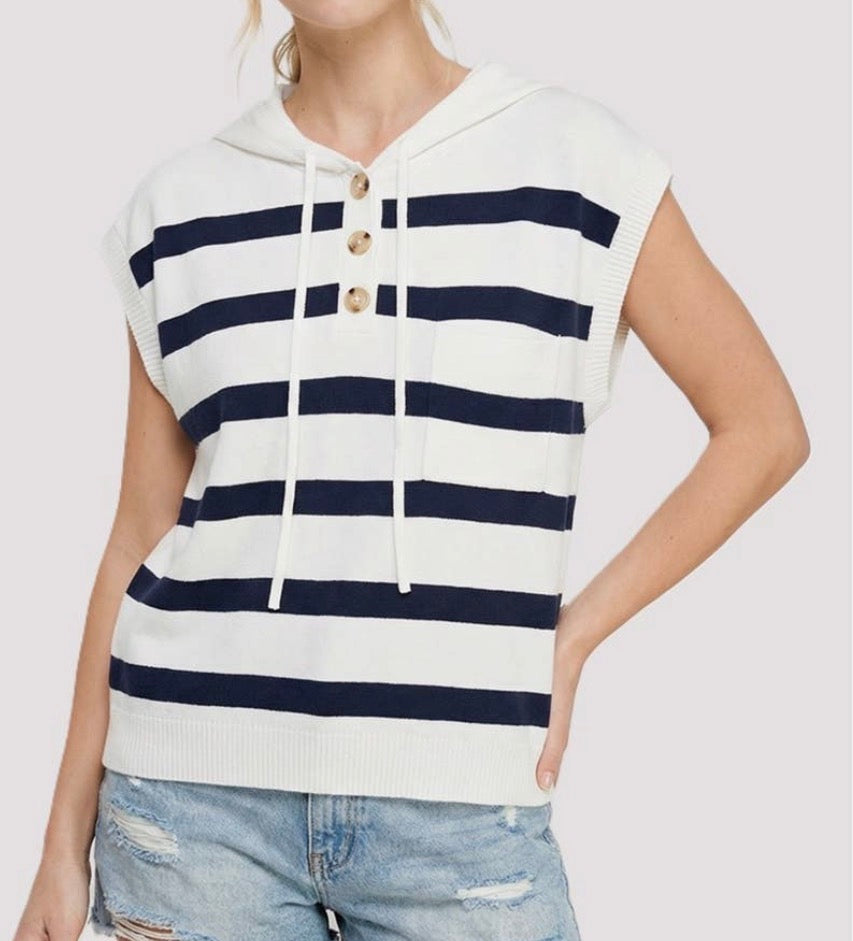 Boardwalk Sleeveless Hoodie