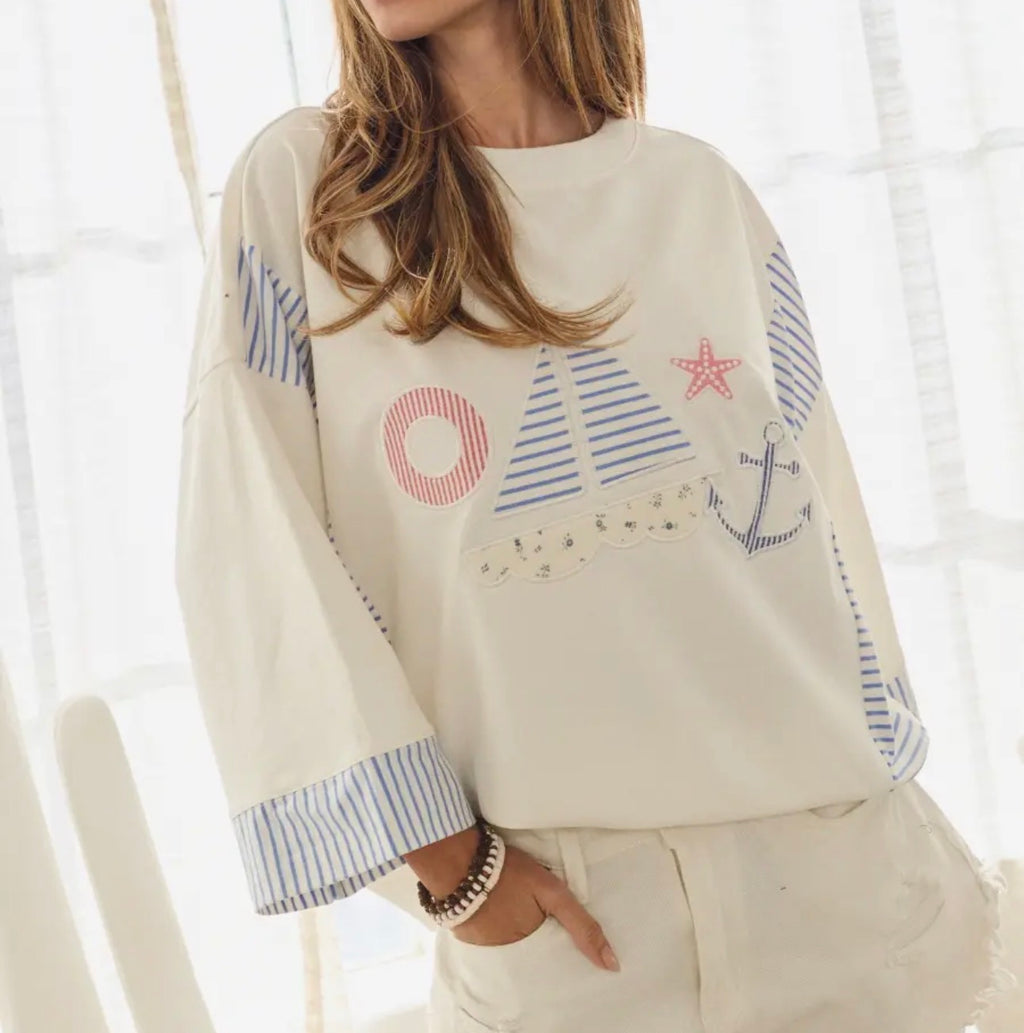 Nautical Sailboat Sweatshirt