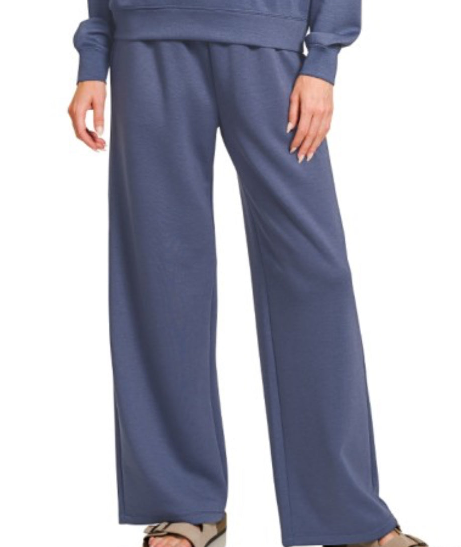 Blue Indigo Scuba Pants
