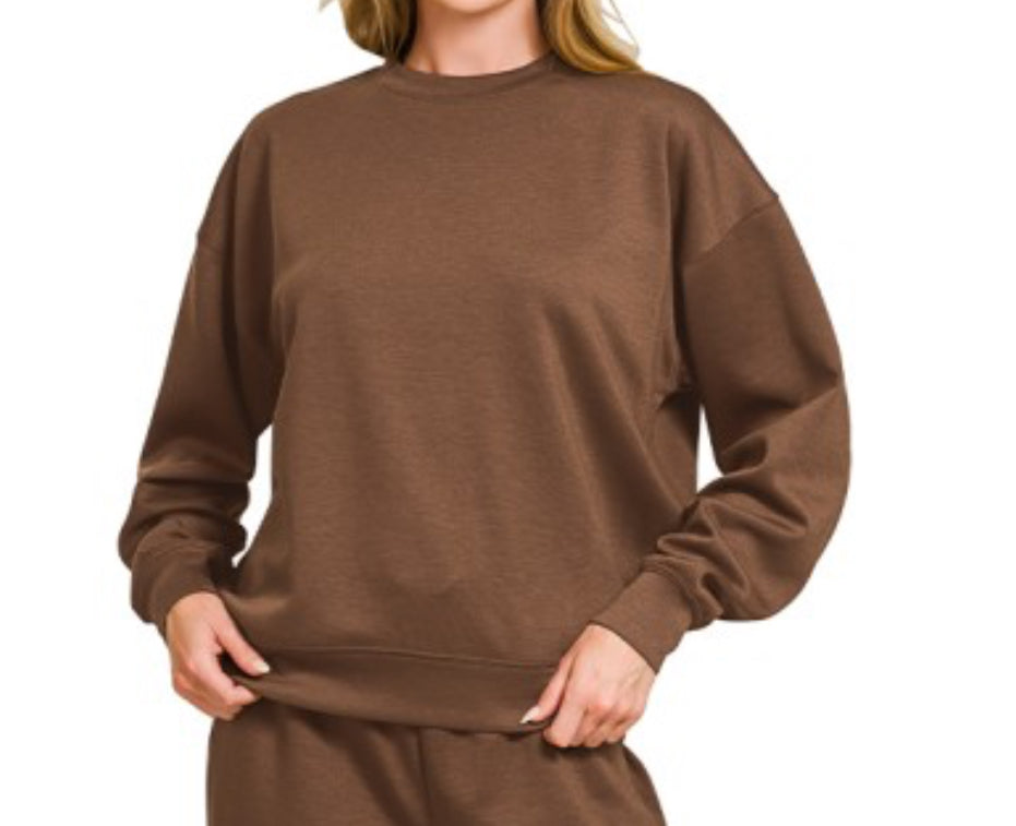 Brown Scuba Crewneck