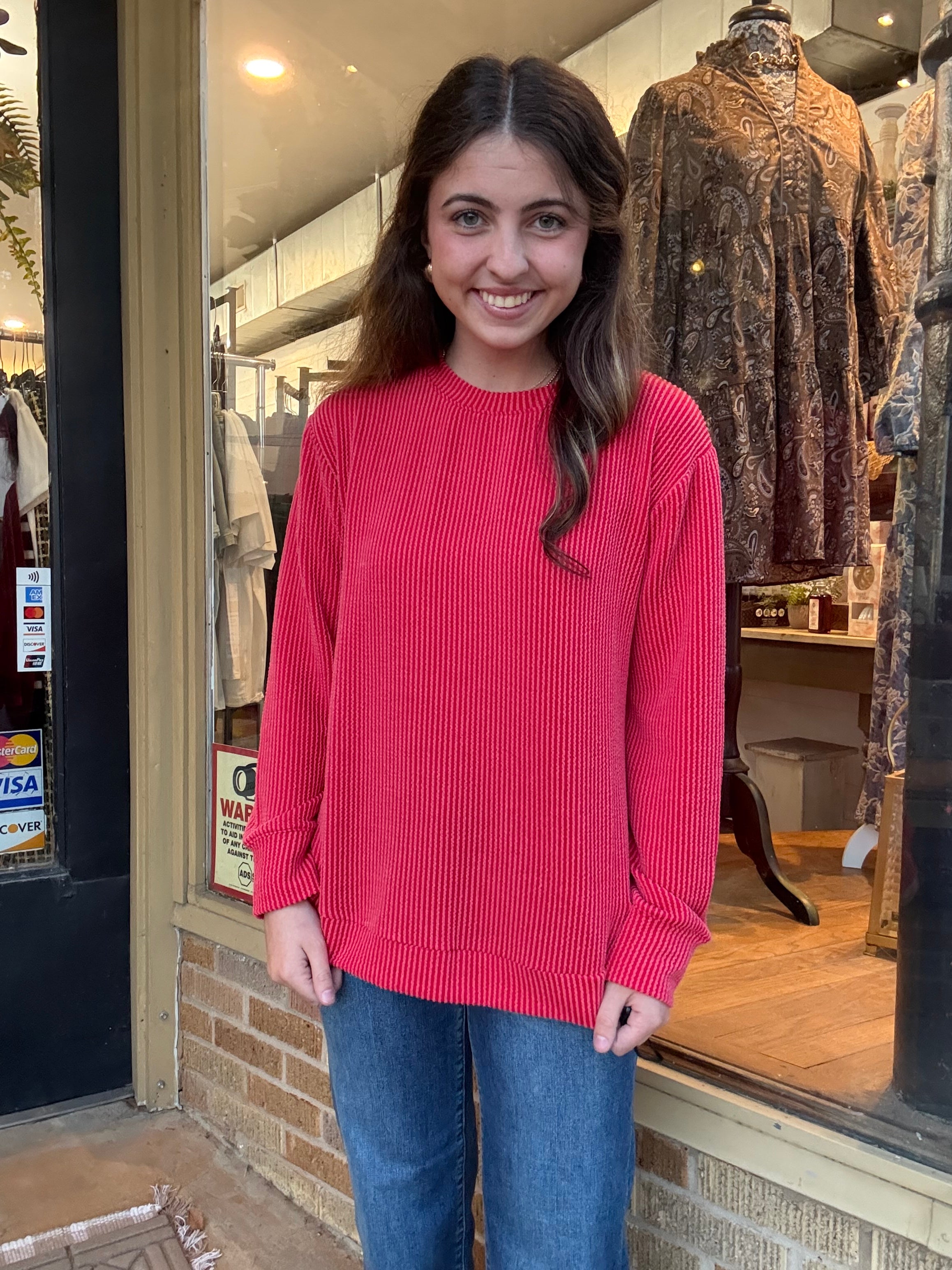 Ribbed Long Sleeve Top