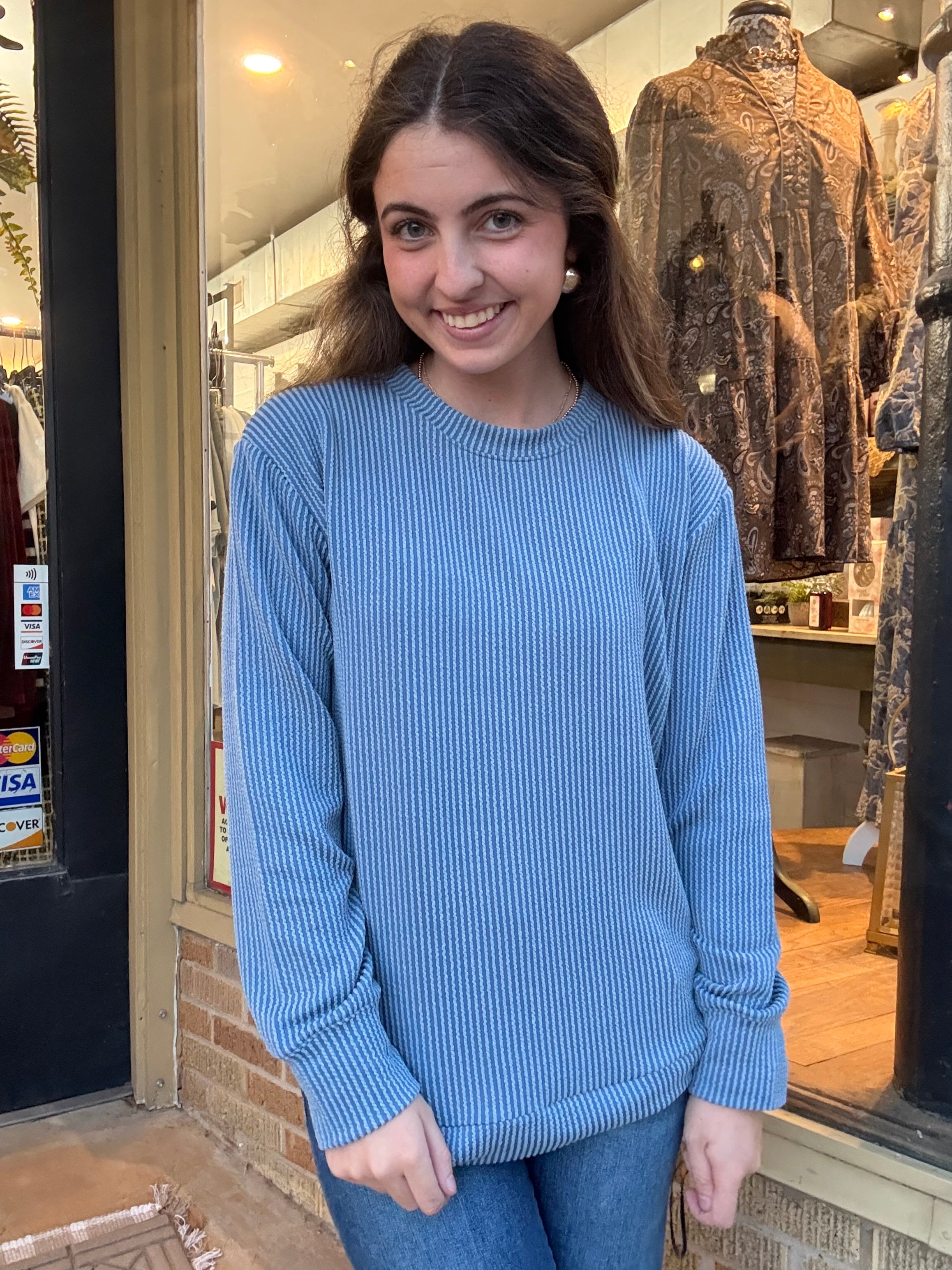 Ribbed Long Sleeve Top