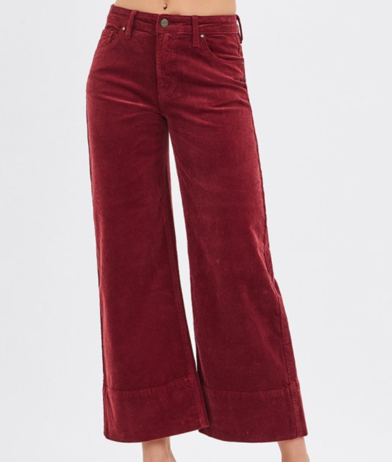 Risen Wine Crop Corduroy Pants