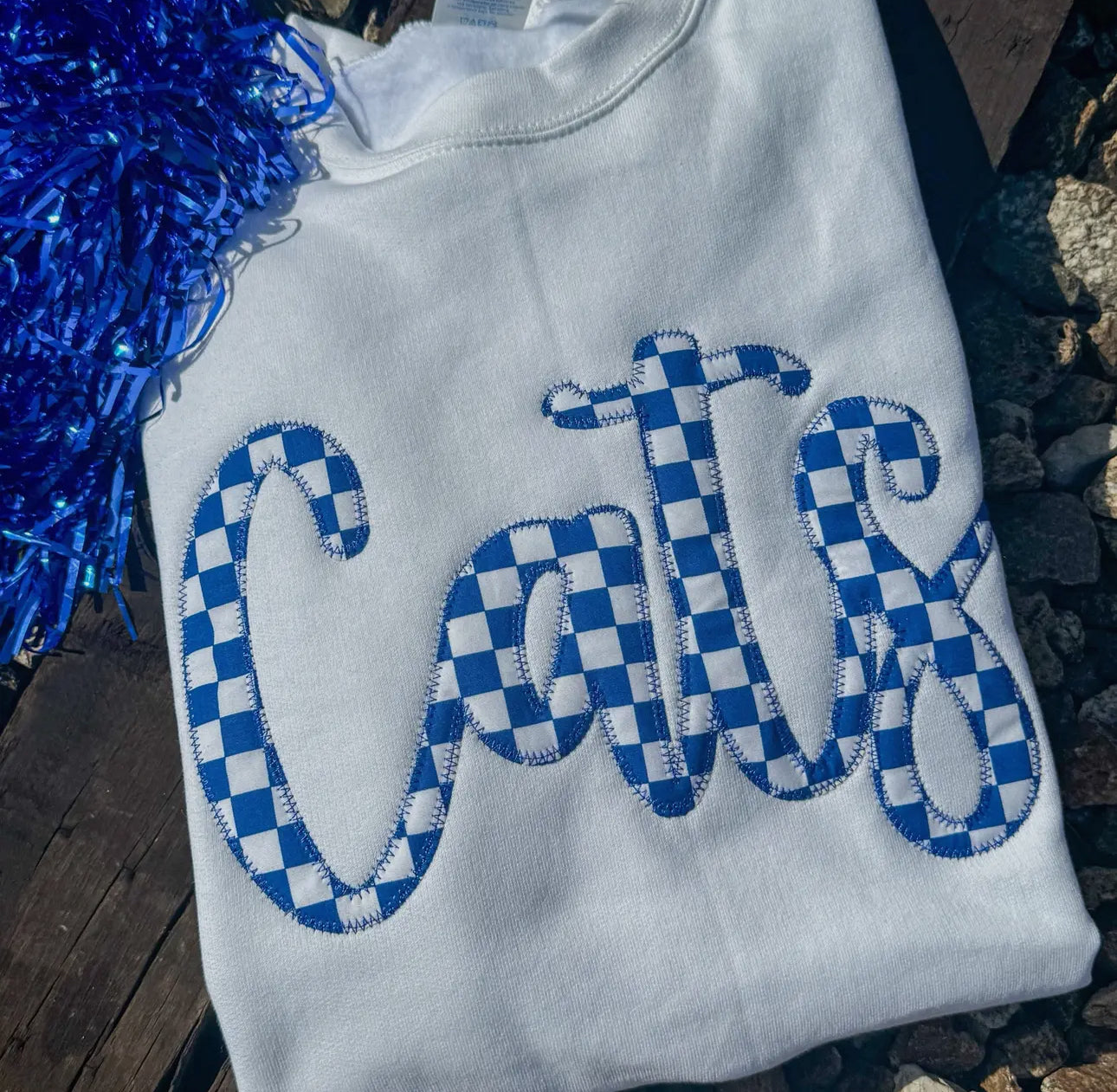 Cats Checkerboard Sweatshirt