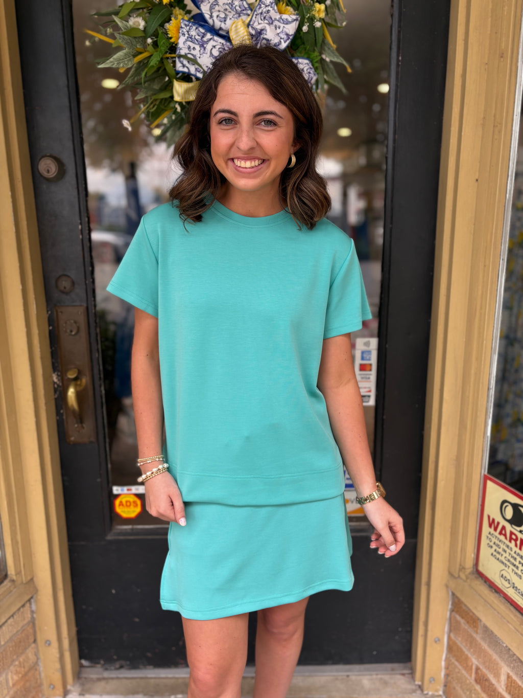 Mary Square Cora Skort- Ocean