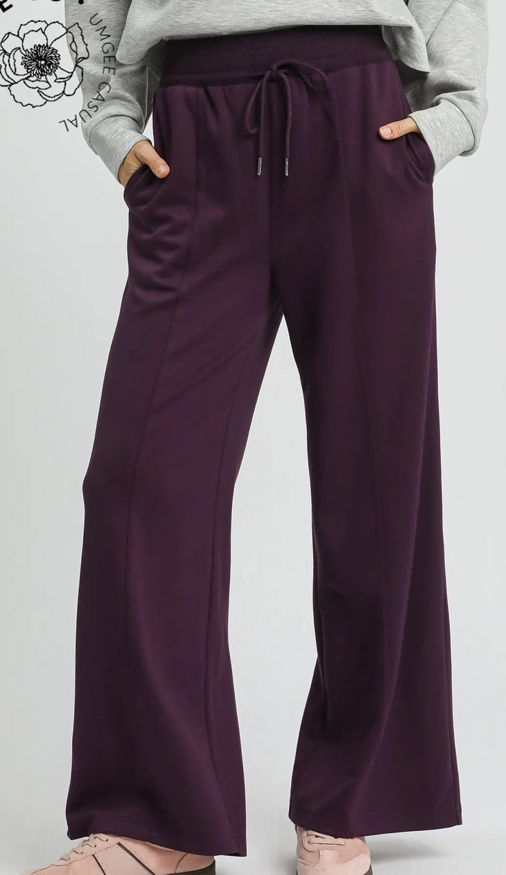 Plum Drawstring Pants