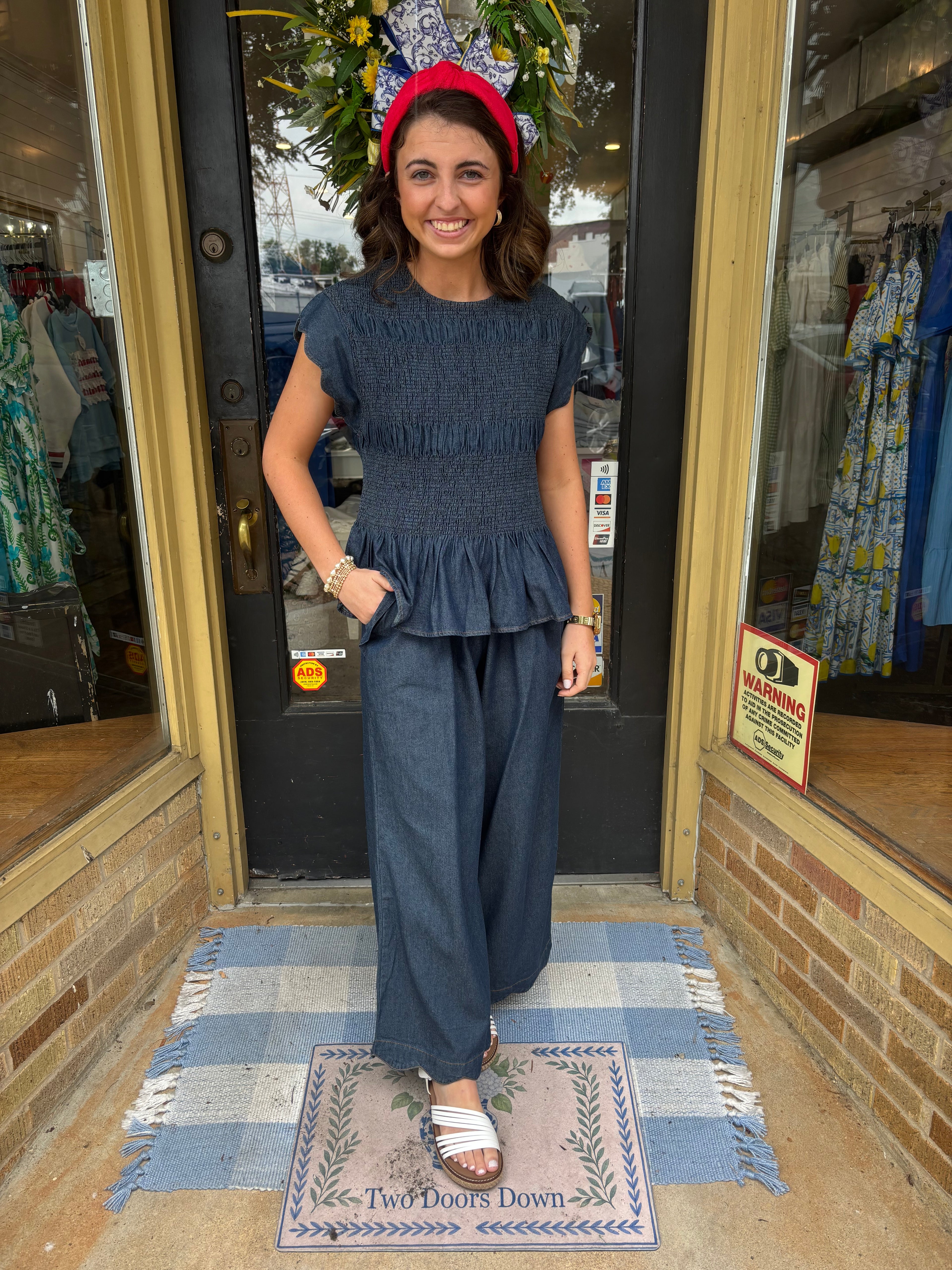 Chambray Charm Pants