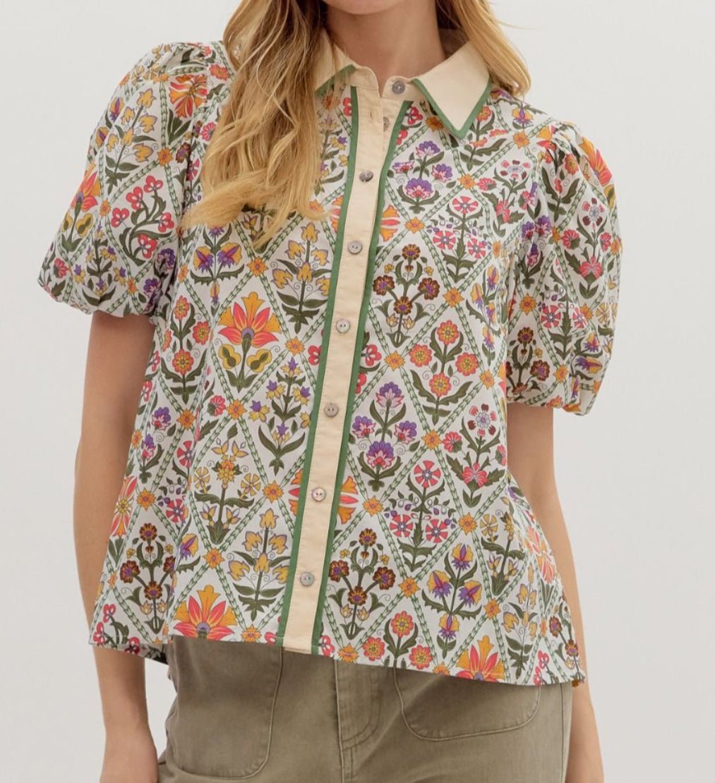 Multicolor Floral Blouse