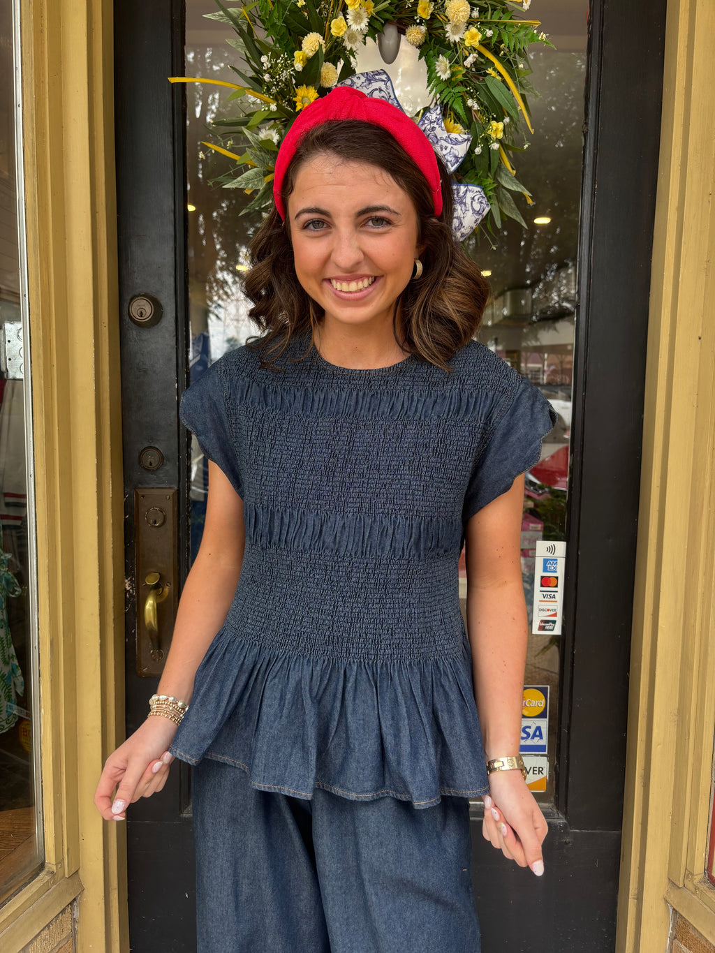 Chambray Charm Top